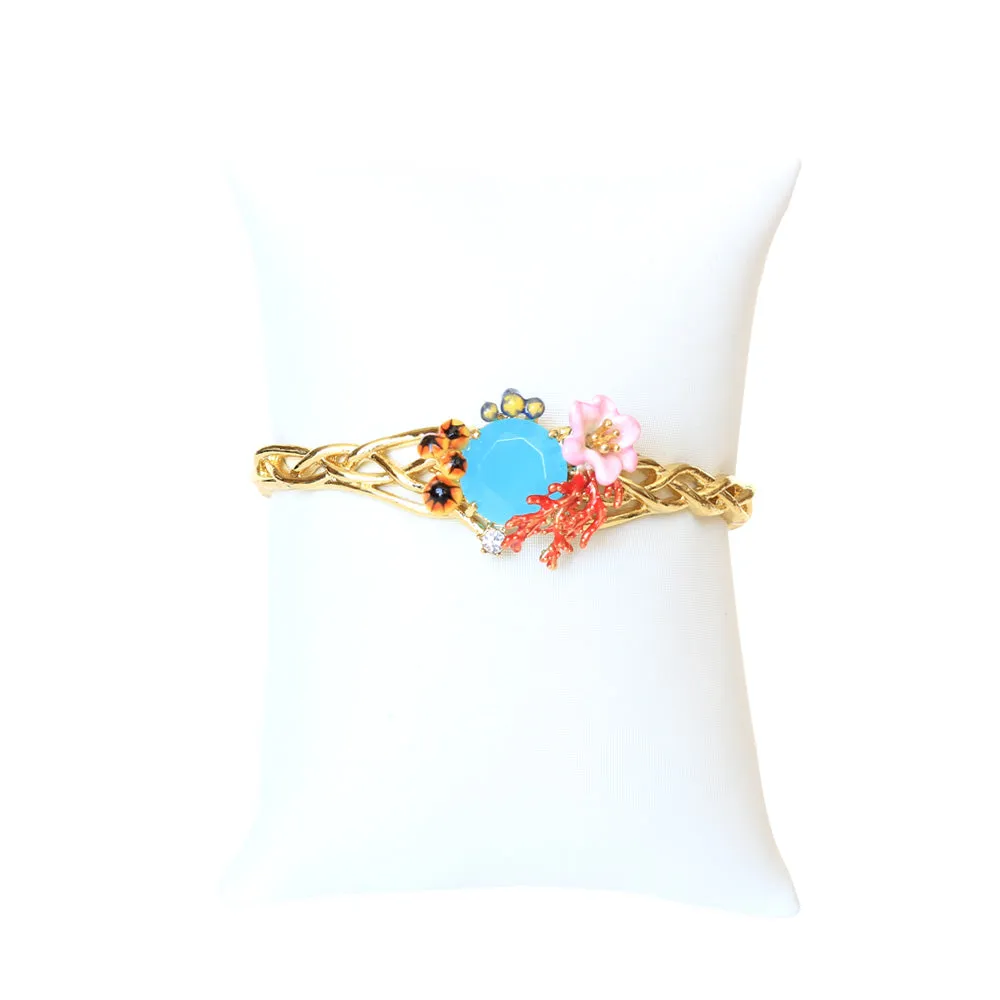 Les Nereides Flore Mysterieuse Cuff Bracelet Size S