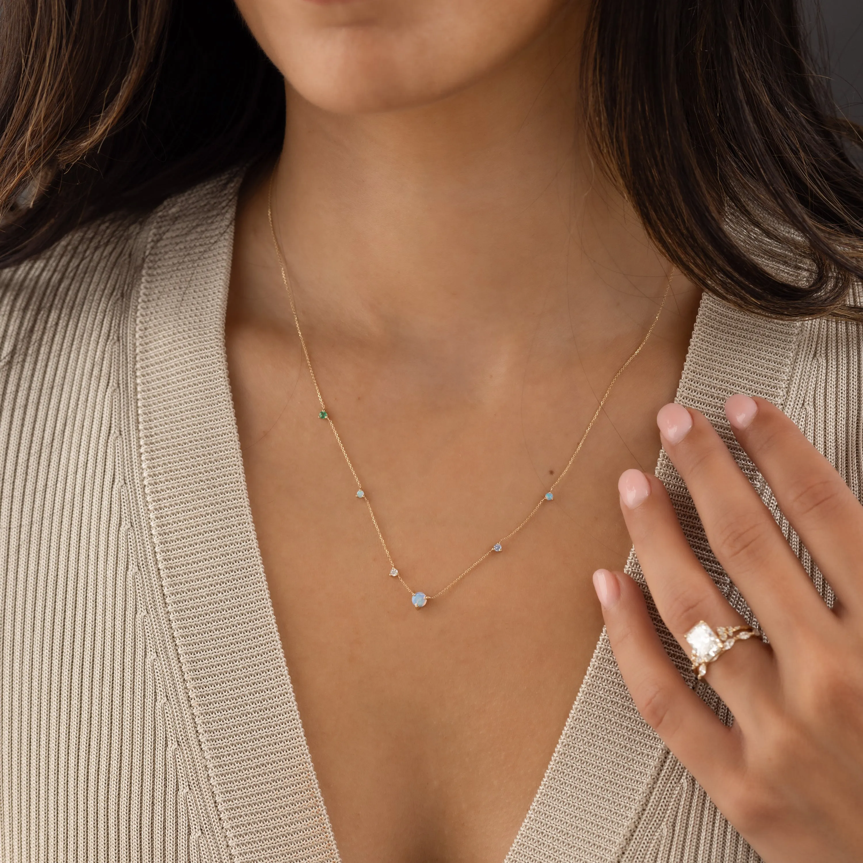 Linear Chain Necklace - In Stock