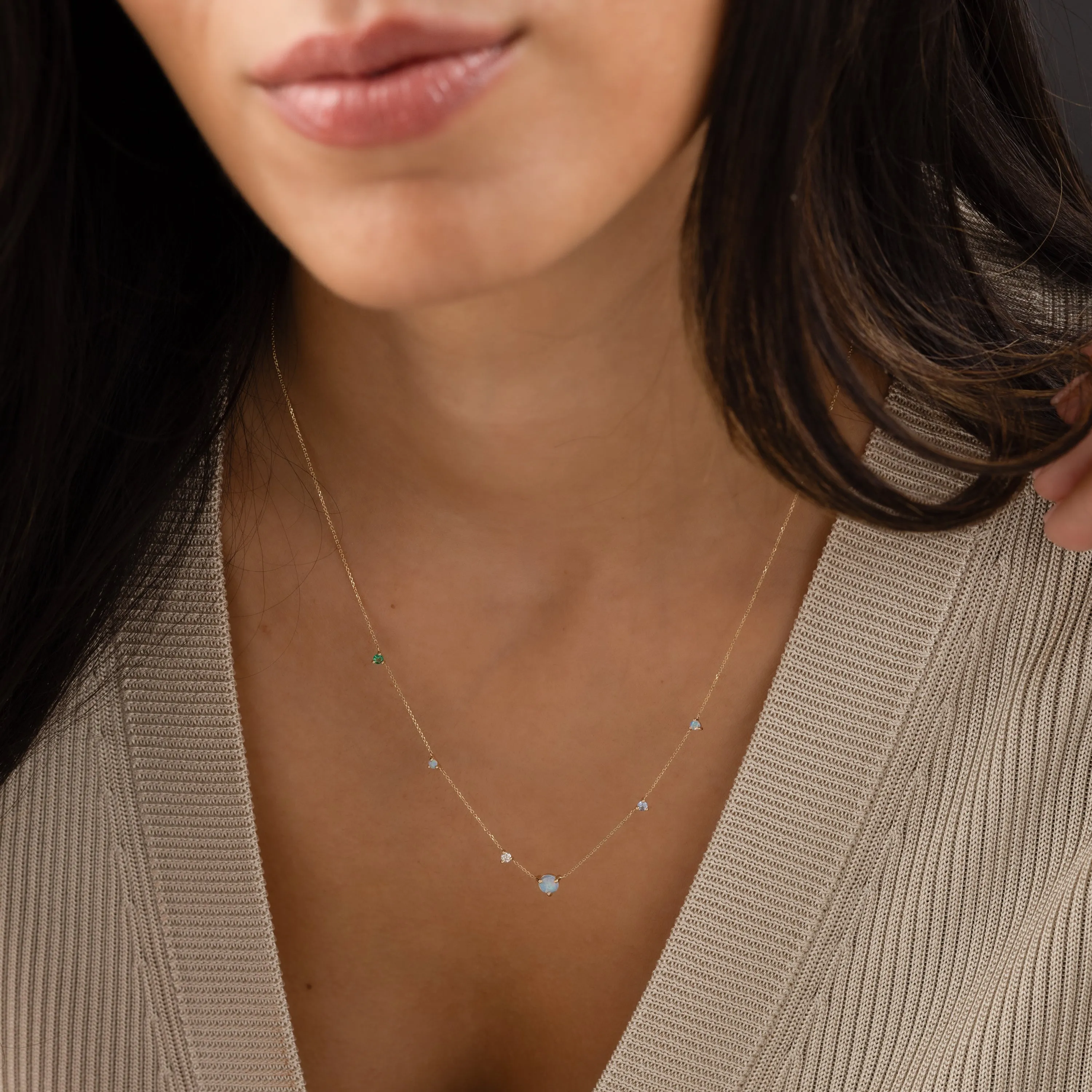 Linear Chain Necklace - In Stock