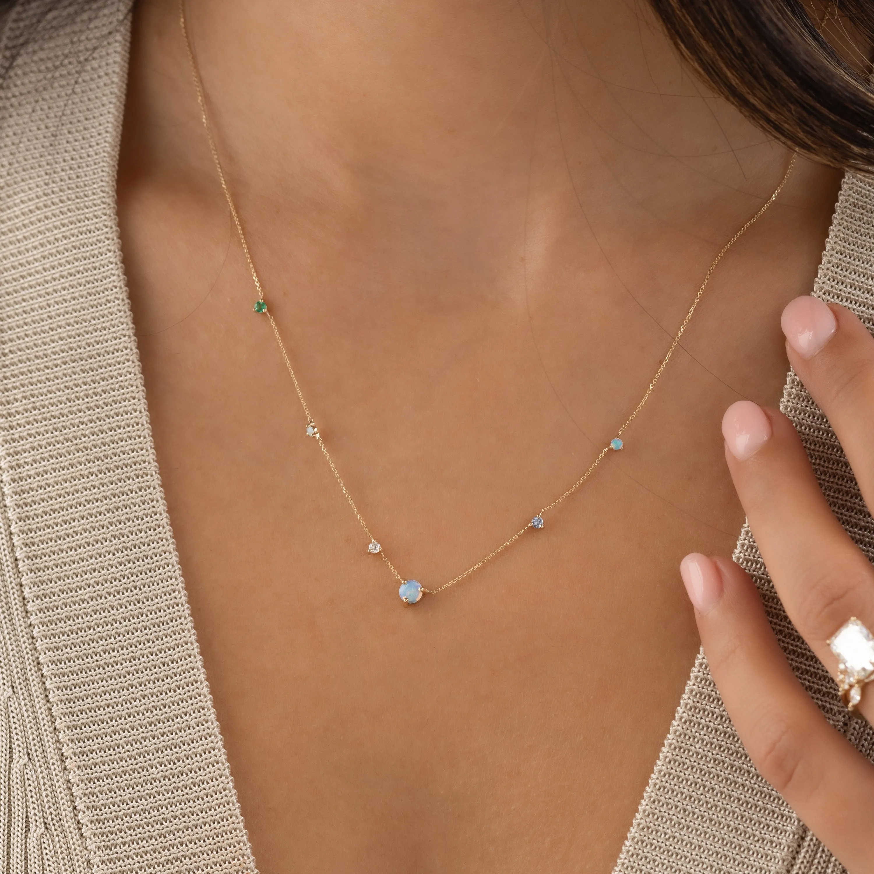 Linear Chain Necklace - In Stock