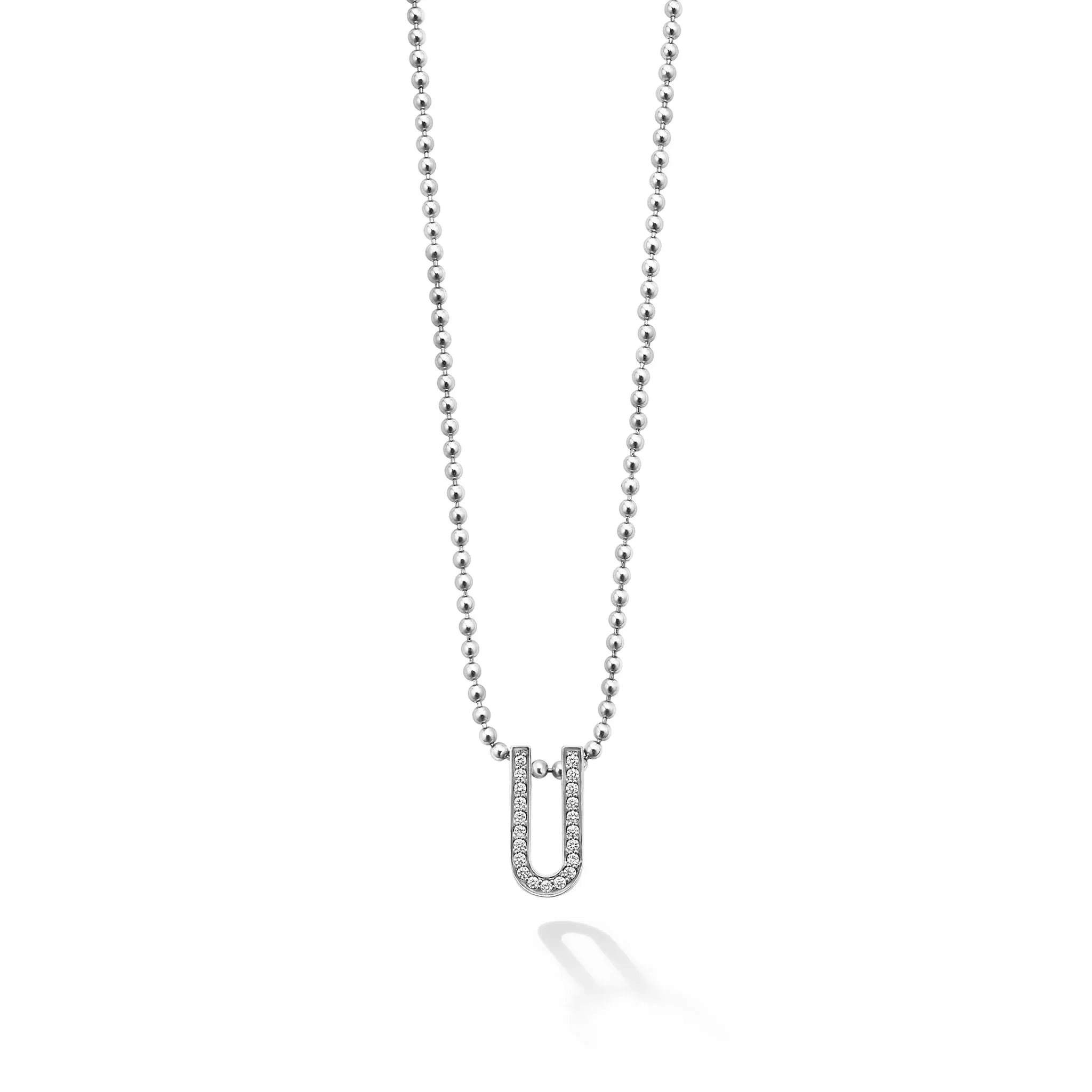 Linear Diamond Pendant Necklace