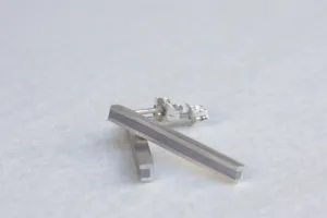 long stick silver & concrete Earrings everyday earrings
