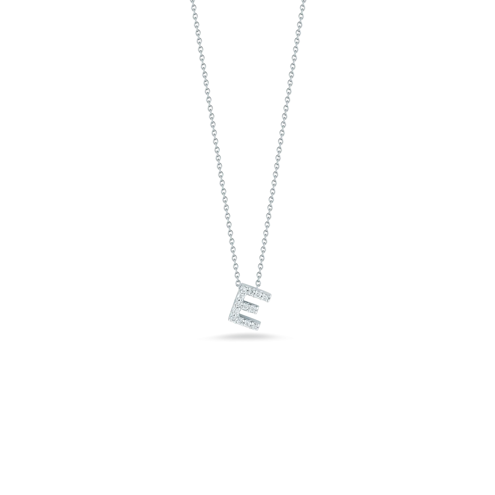 LOVE LETTER "E" DIAMOND PENDANT