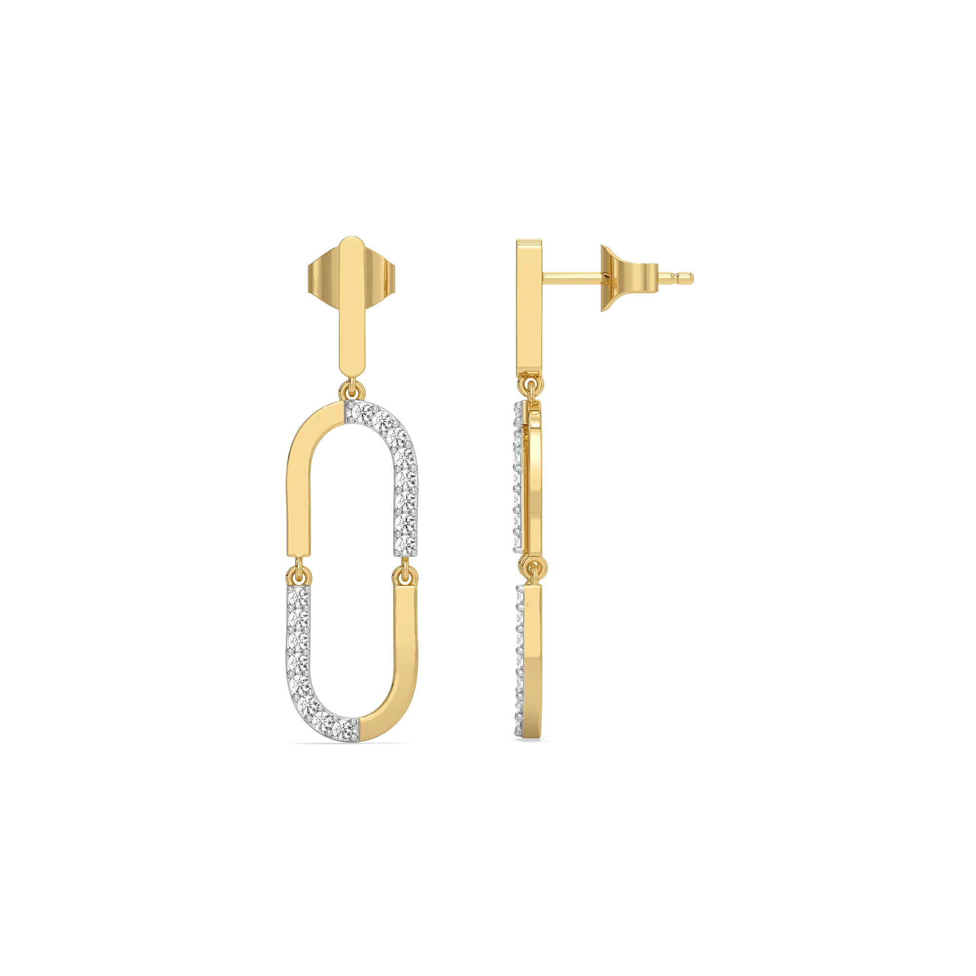 Lustre Loop Drop Earrings