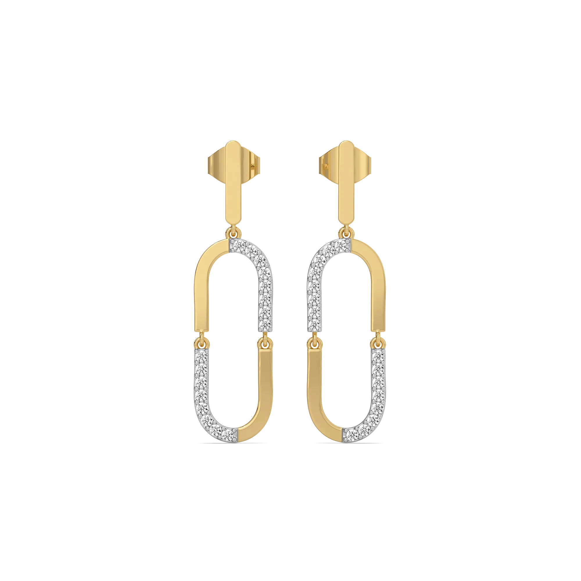 Lustre Loop Drop Earrings