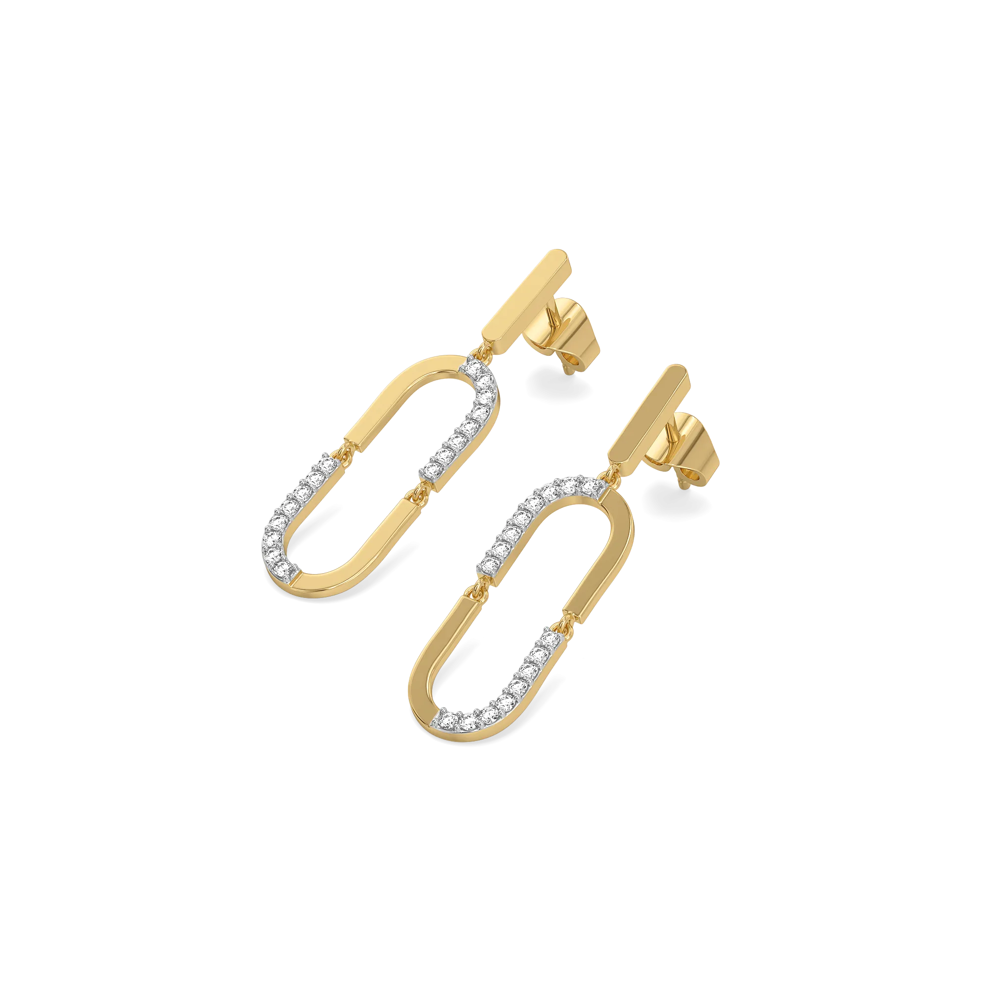 Lustre Loop Drop Earrings