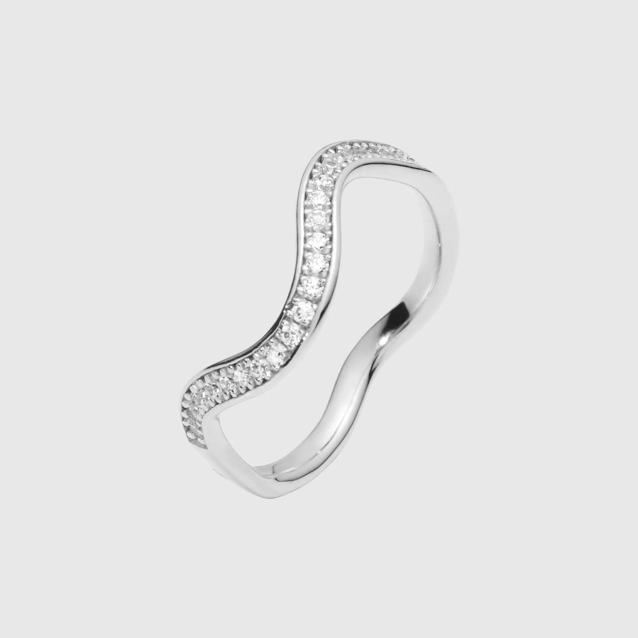 Maria Black Rose Ring - Silver