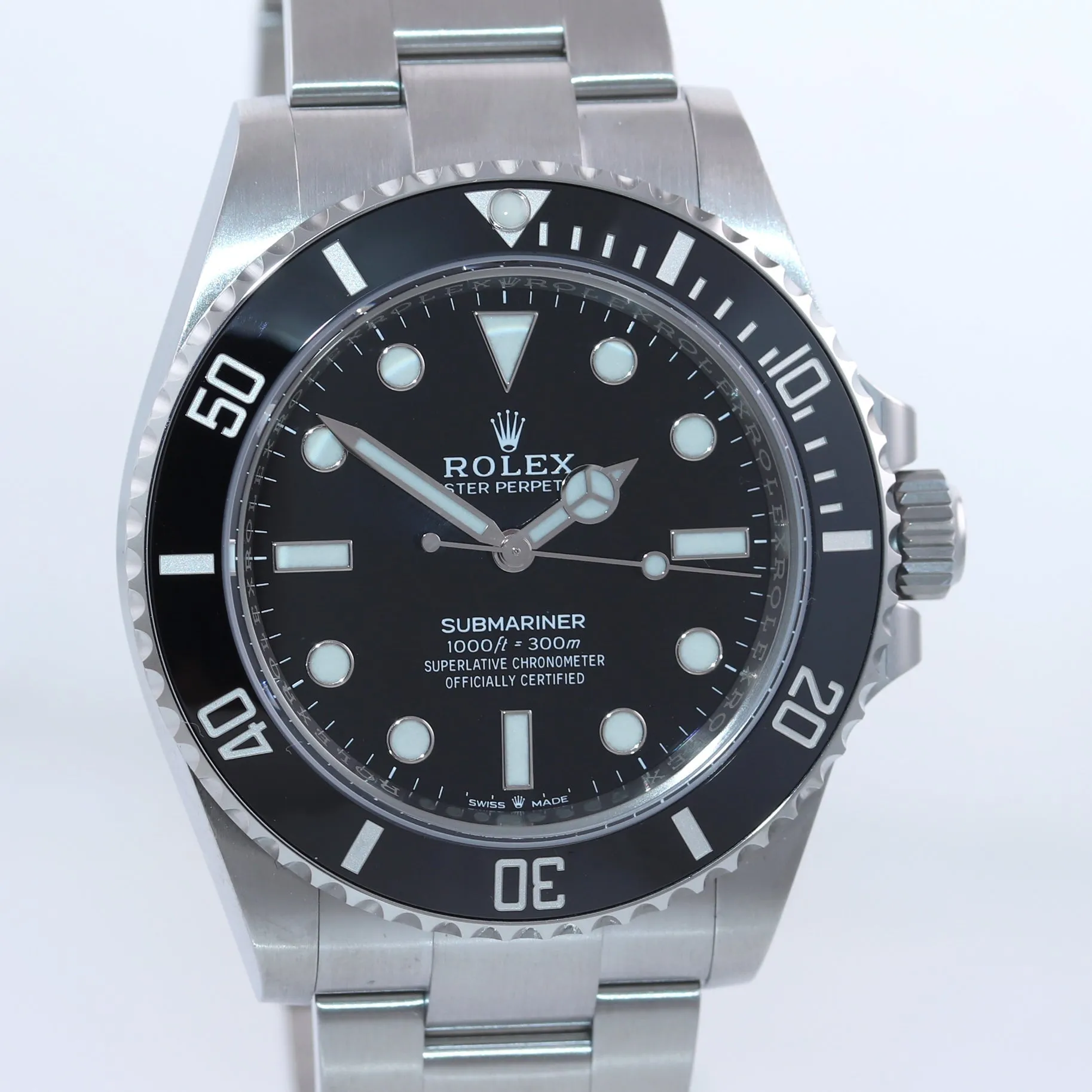 MAY 2022 BRAND NEW PAPERS Rolex Submariner 41mm Black Ceramic 124060LN Watch