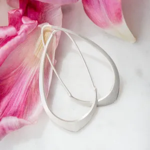 Medium Facet Hoops