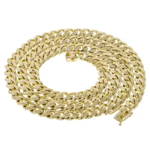 Men's 14k Yellow Gold Solid Miami Cuban Link Bracelet 7" 8mm 28.5 grams