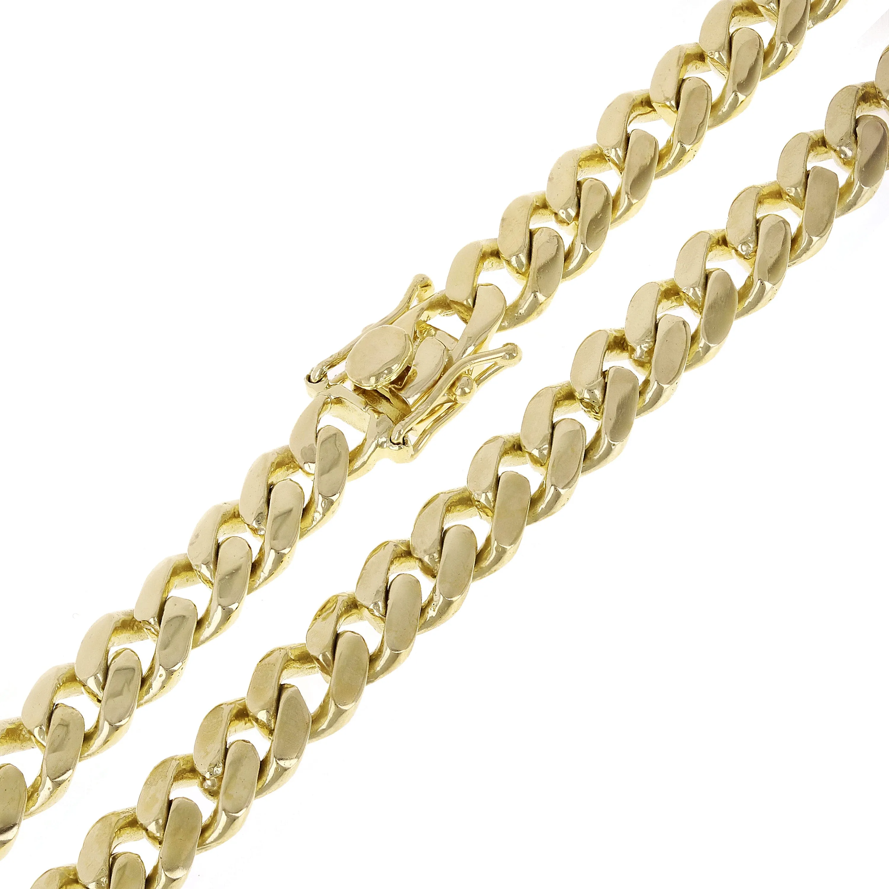 Men's 14k Yellow Gold Solid Miami Cuban Link Bracelet 7" 8mm 28.5 grams
