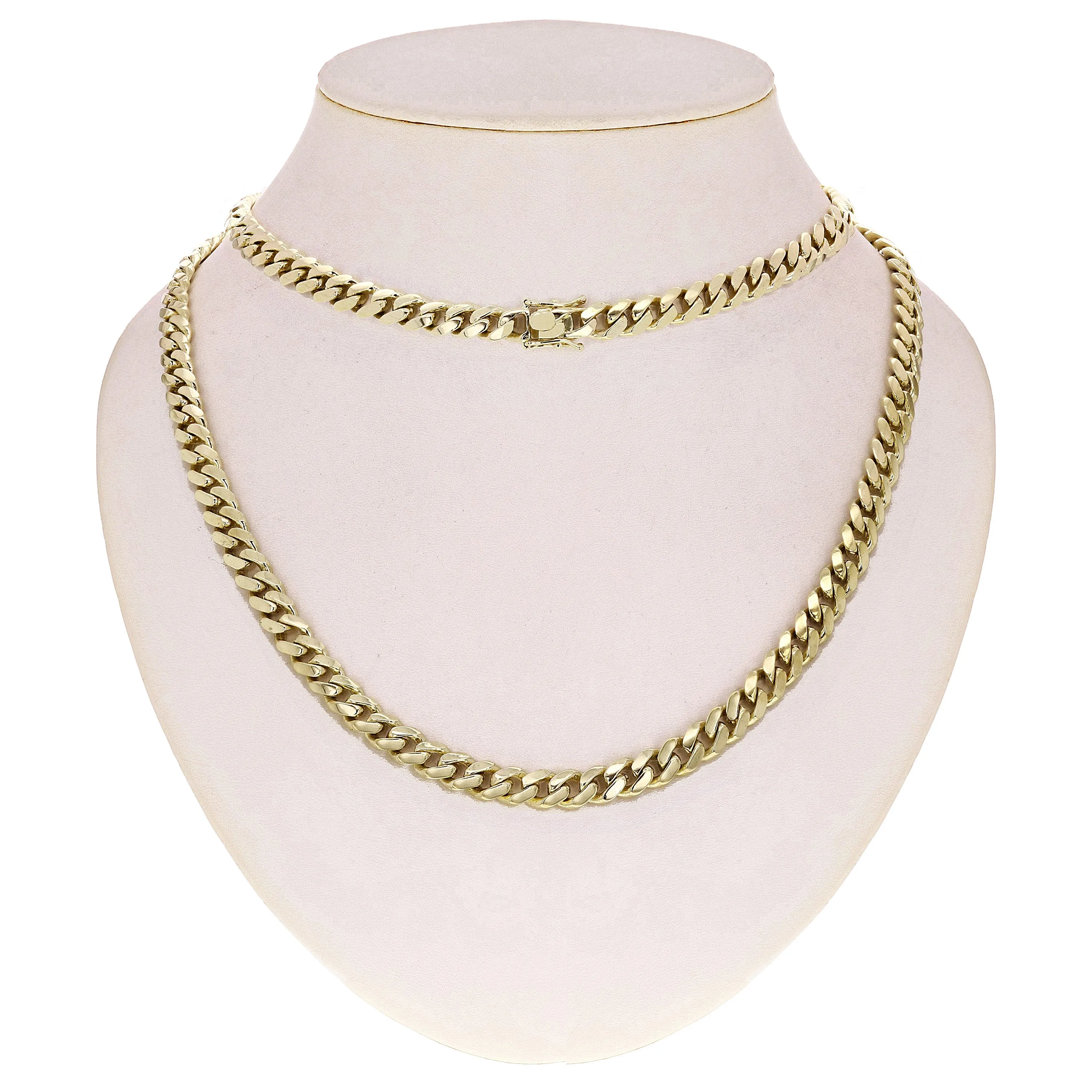 Men's 14k Yellow Gold Solid Miami Cuban Link Bracelet 7" 8mm 28.5 grams