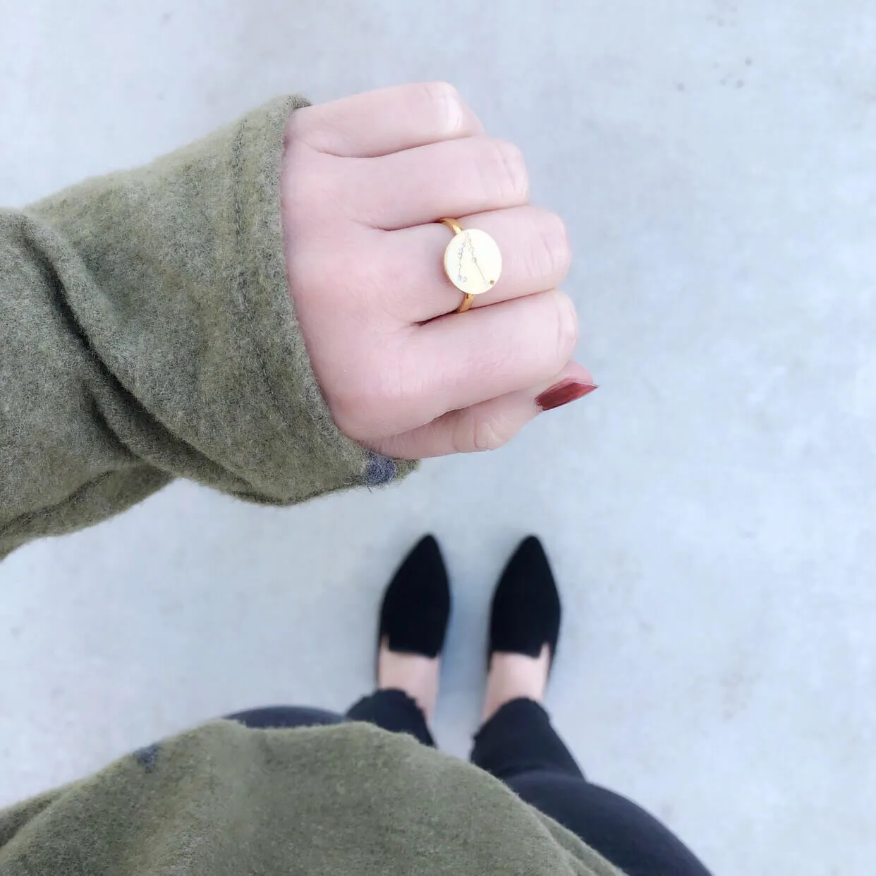 Metal Constellation Ring