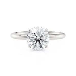 Michael M Crown Round-Cut Diamond Solitaire Ring R750-2
