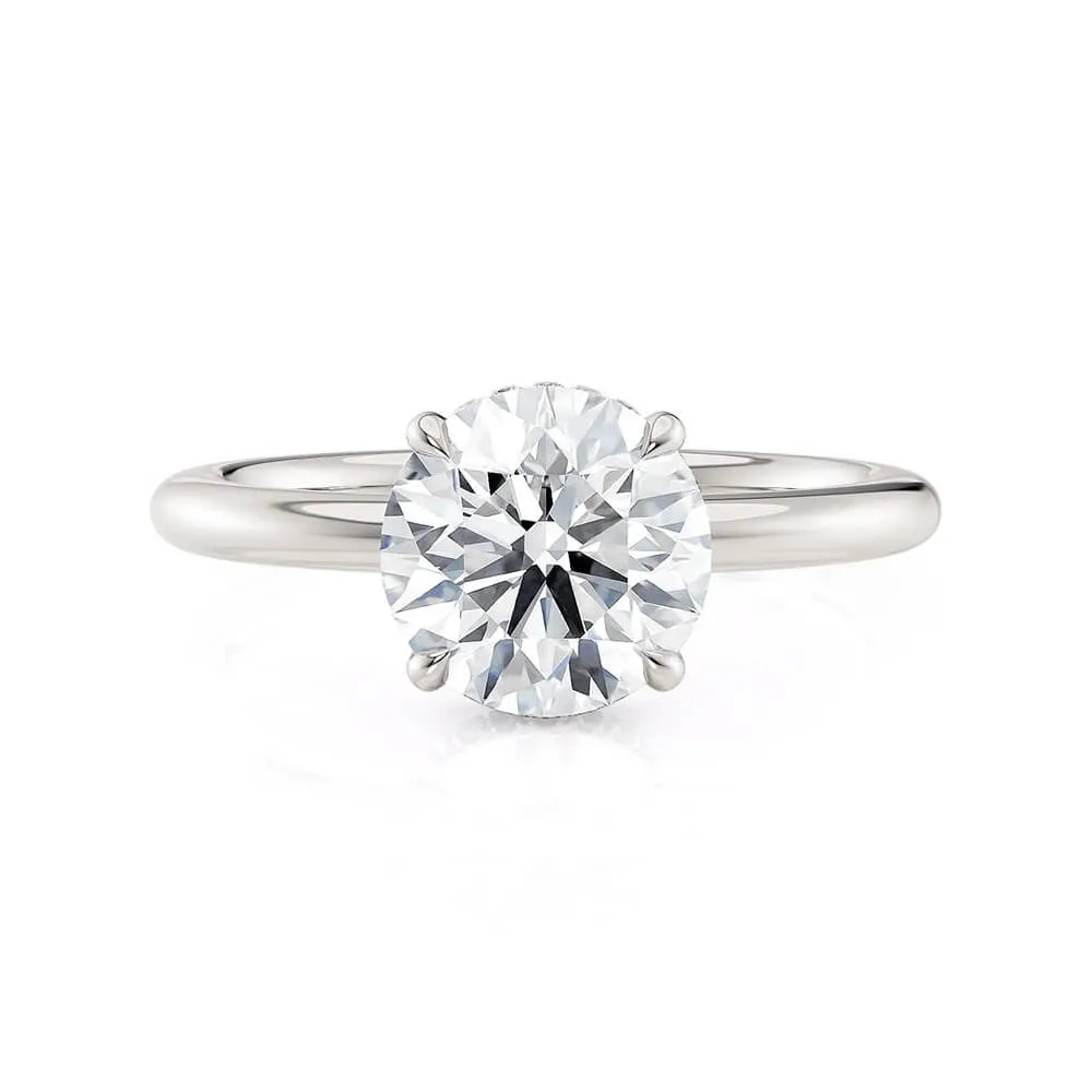 Michael M Crown Round-Cut Diamond Solitaire Ring R750-2
