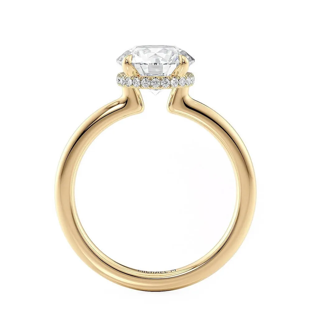 Michael M Crown Round-Cut Diamond Solitaire Ring R750-2