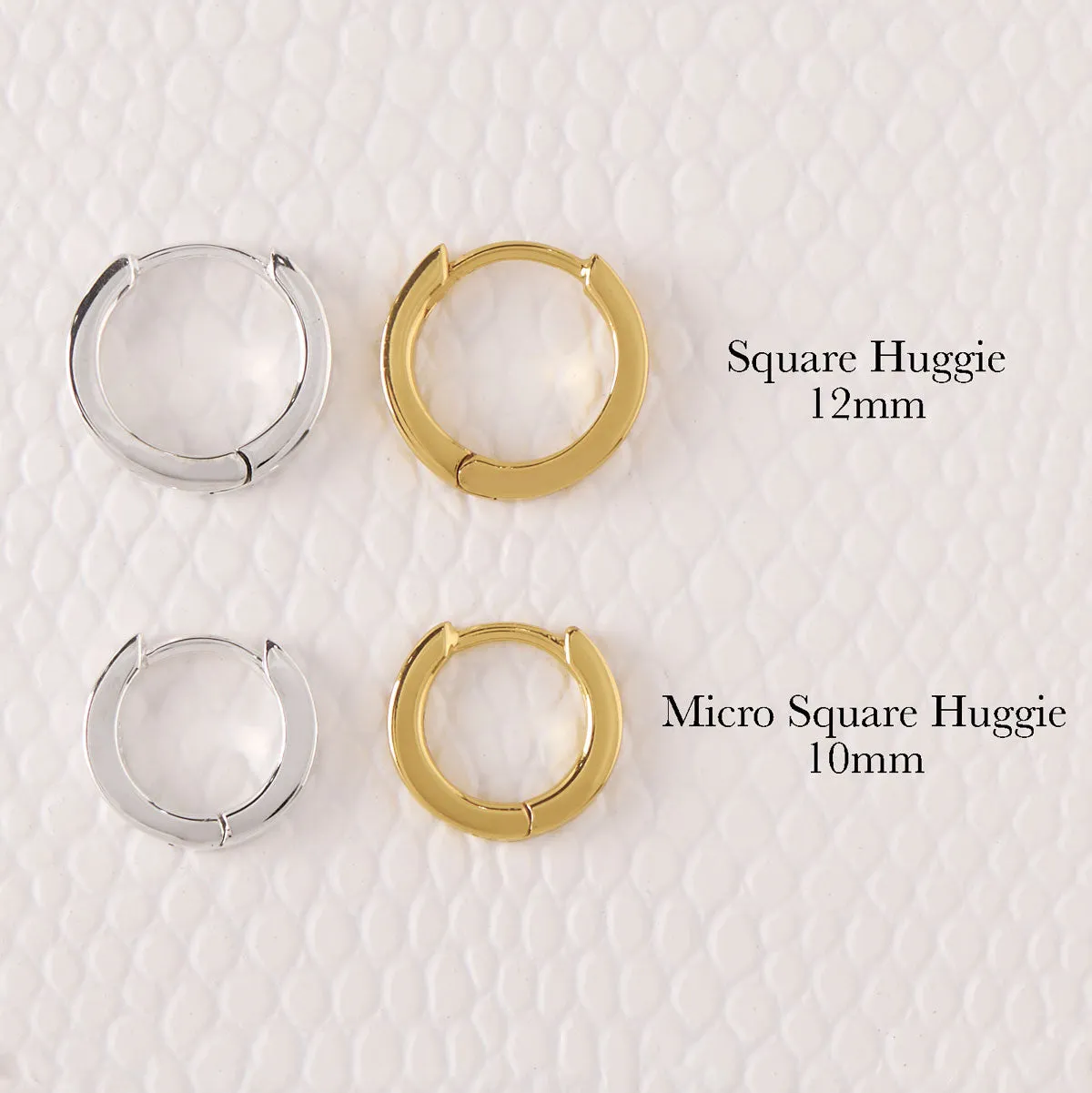 Micro Square Huggie