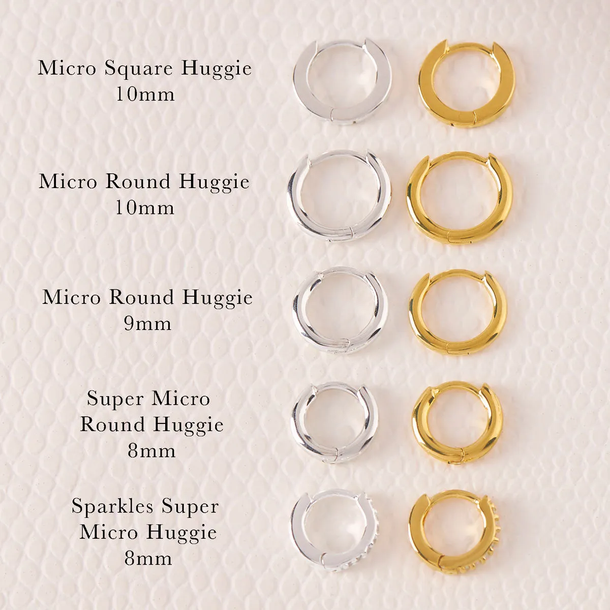 Micro Square Huggie