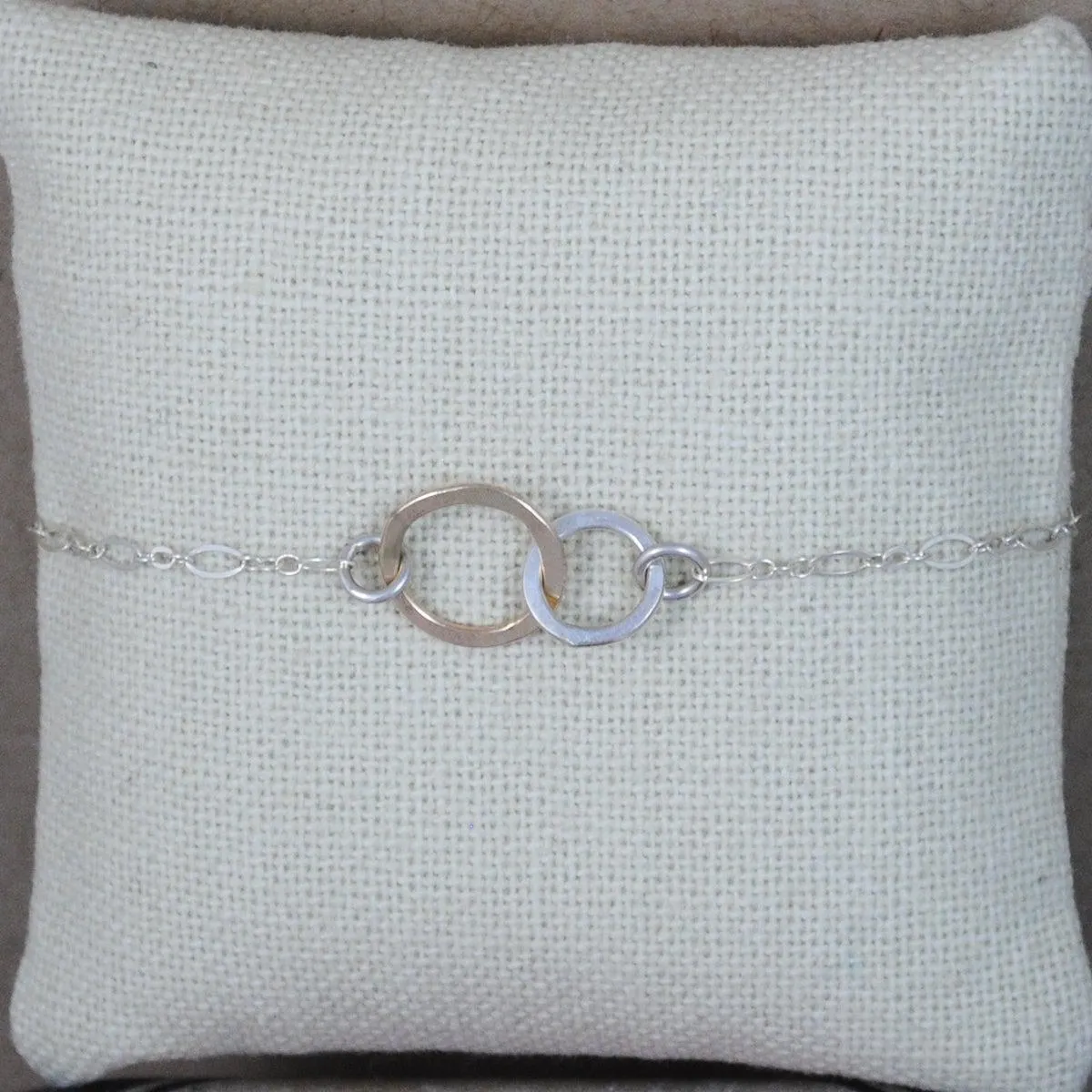 Mini Interlocking Bracelet - Mixed Metals