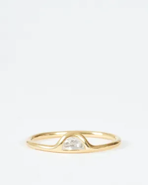 mini shape ring - half moon