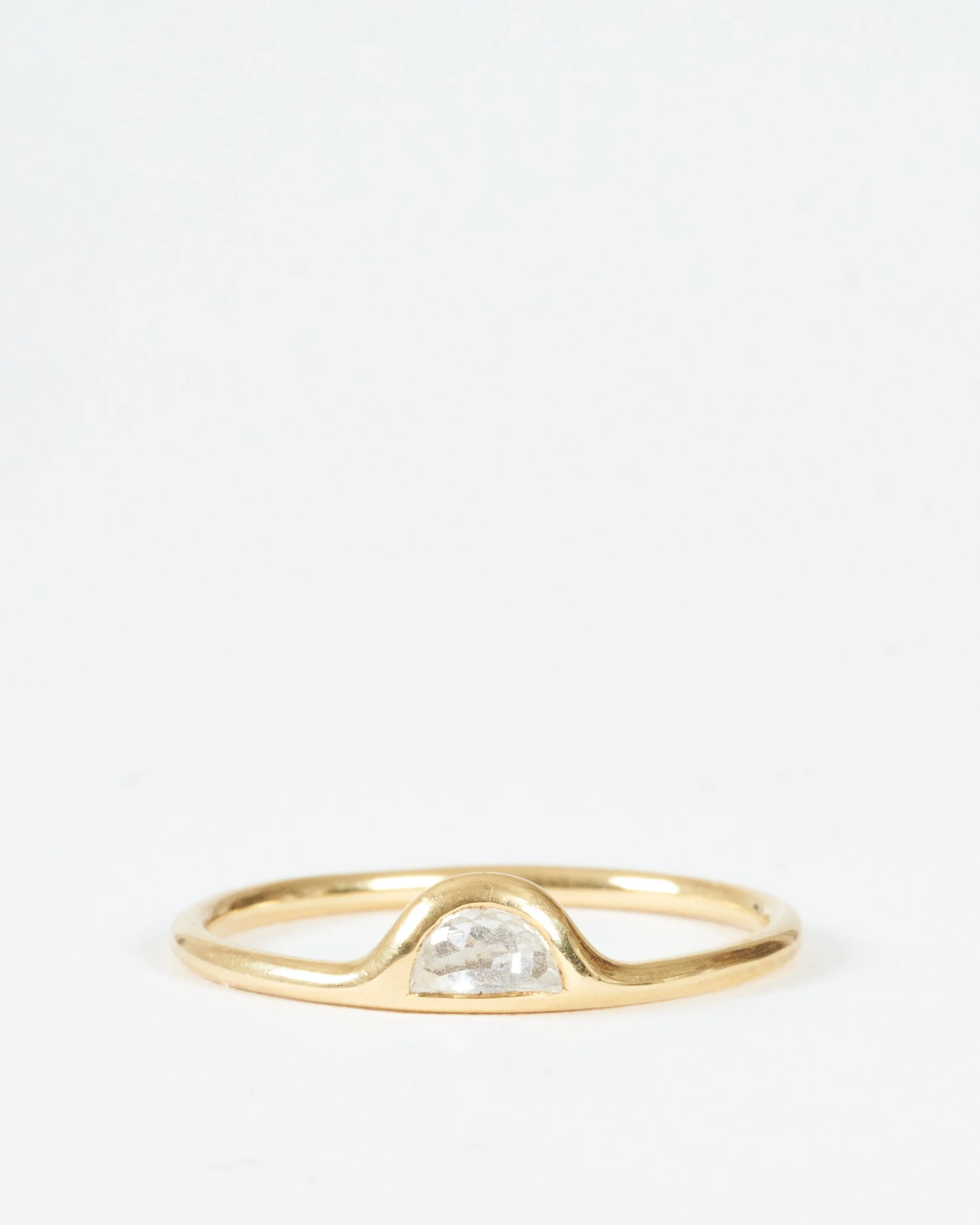 mini shape ring - half moon