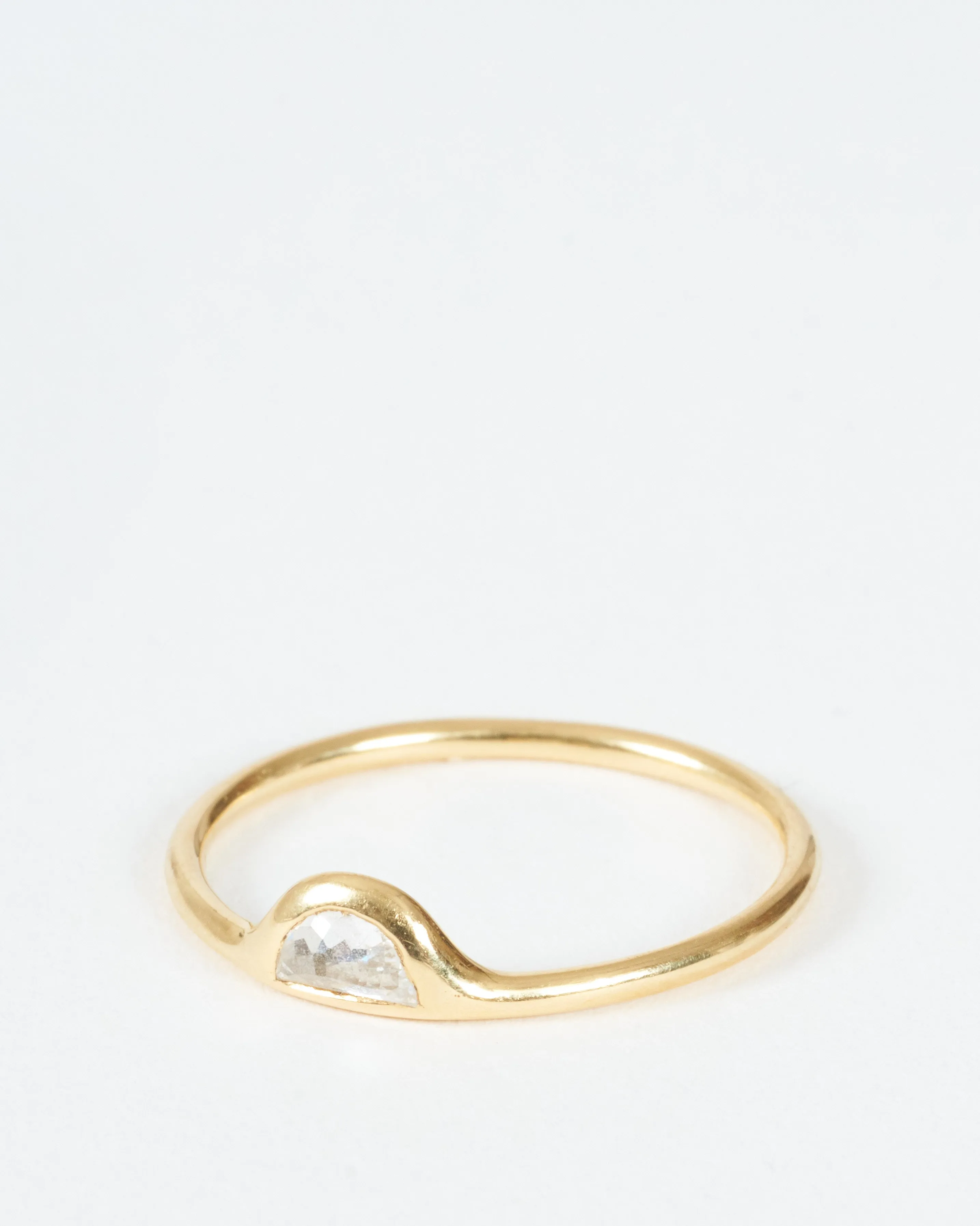 mini shape ring - half moon