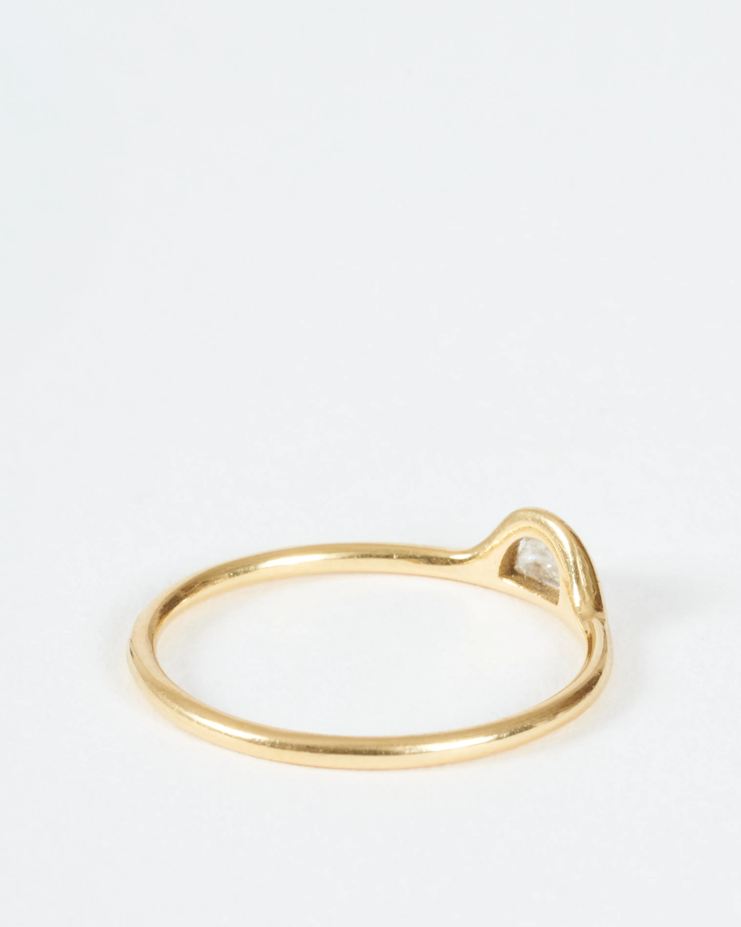 mini shape ring - half moon