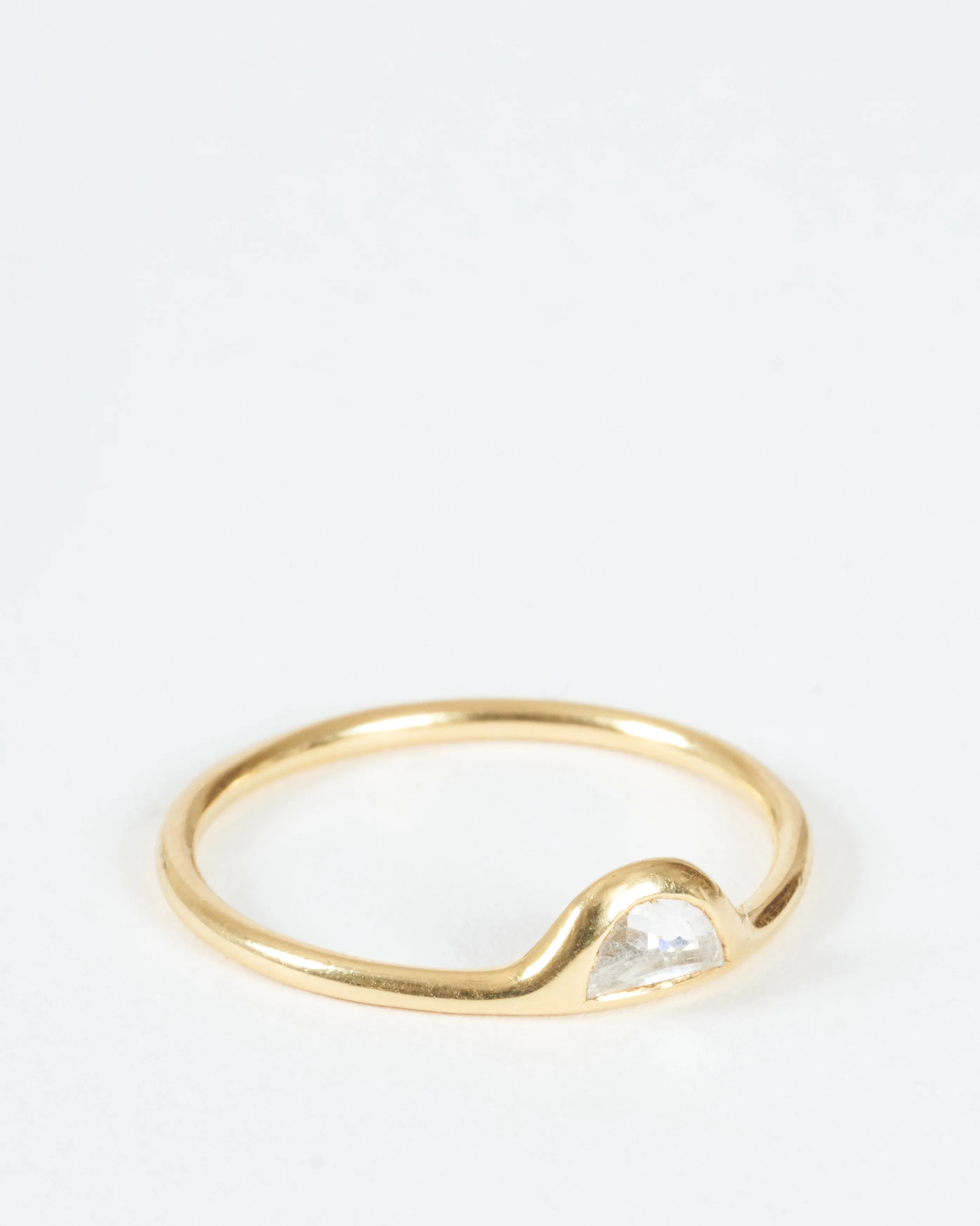 mini shape ring - half moon