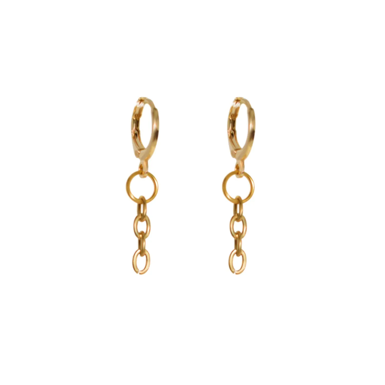 Minimalist Chain Drop Earrings | by Ifemi Jewels
