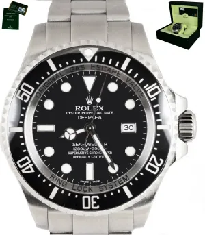 MINT 2010 Rolex Sea-Dweller Deepsea 116660 Stainless Steel 44mm Black Ceramic