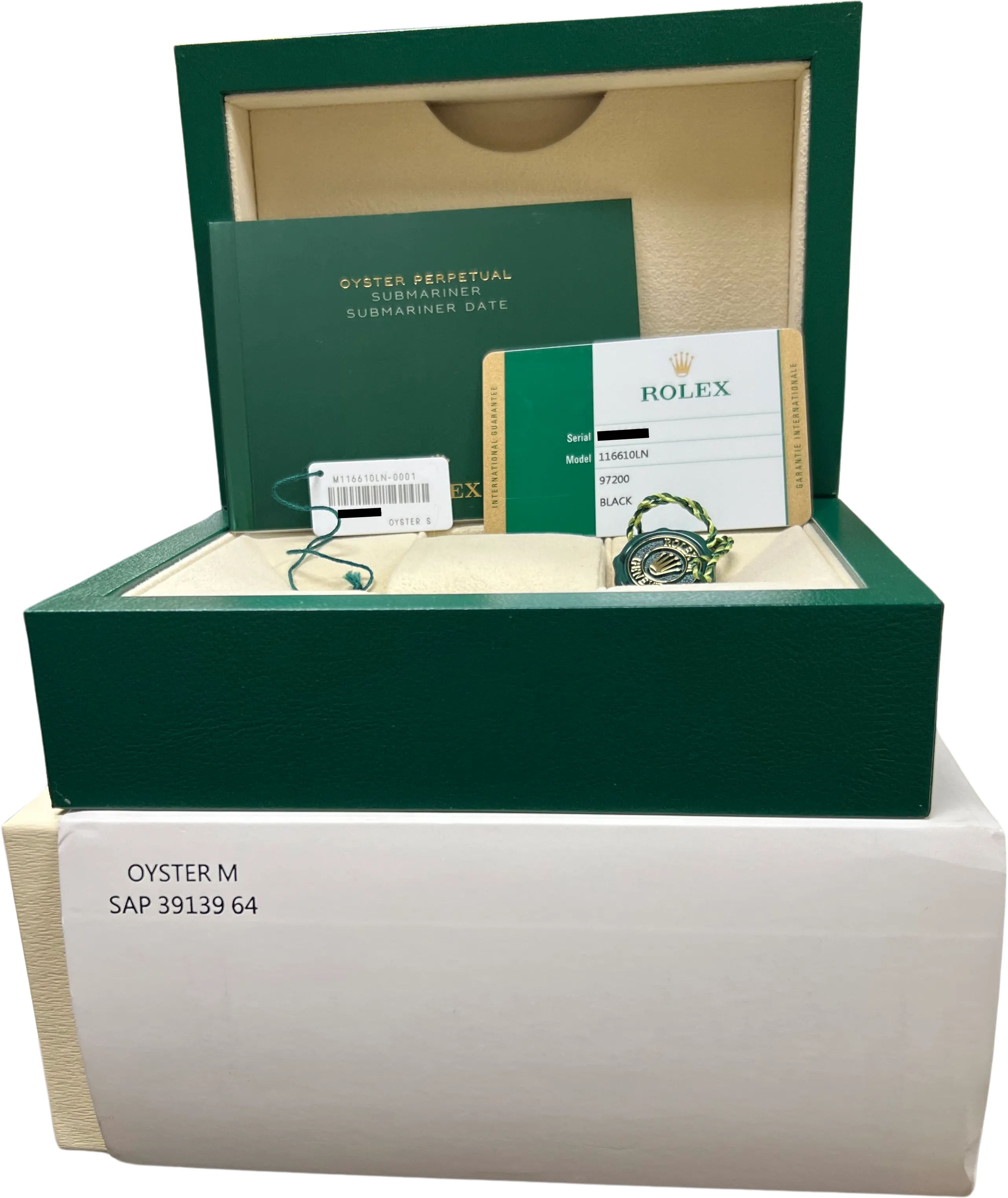 MINT 2016 PAPERS Rolex Submariner 40mm Black Ceramic Steel Watch 116610 LN B P