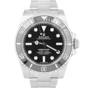 MINT 2019 Rolex Submariner No-Date Ceramic 40mm 114060 Oyster Stainless Watch