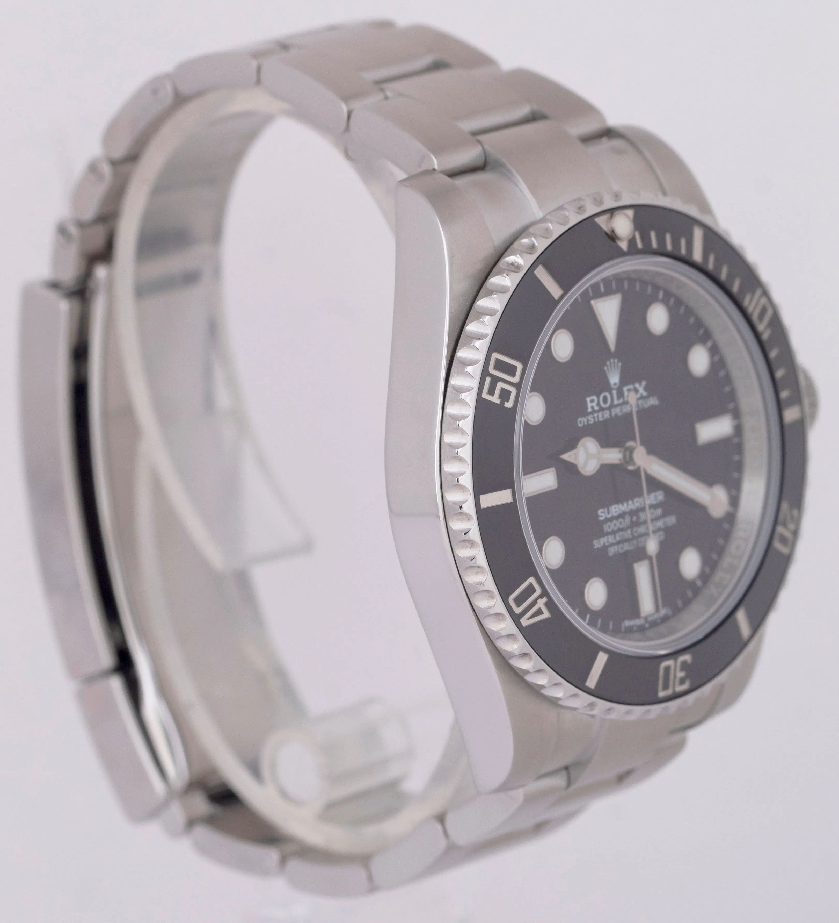 MINT 2019 Rolex Submariner No-Date Ceramic 40mm 114060 Oyster Stainless Watch
