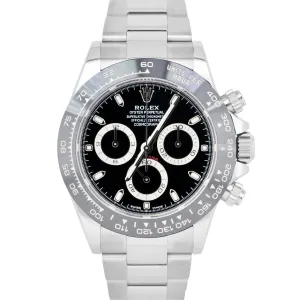 MINT 2023 PAPERS Rolex Daytona Cosmograph Black CERAMIC Steel 116500 LN B P