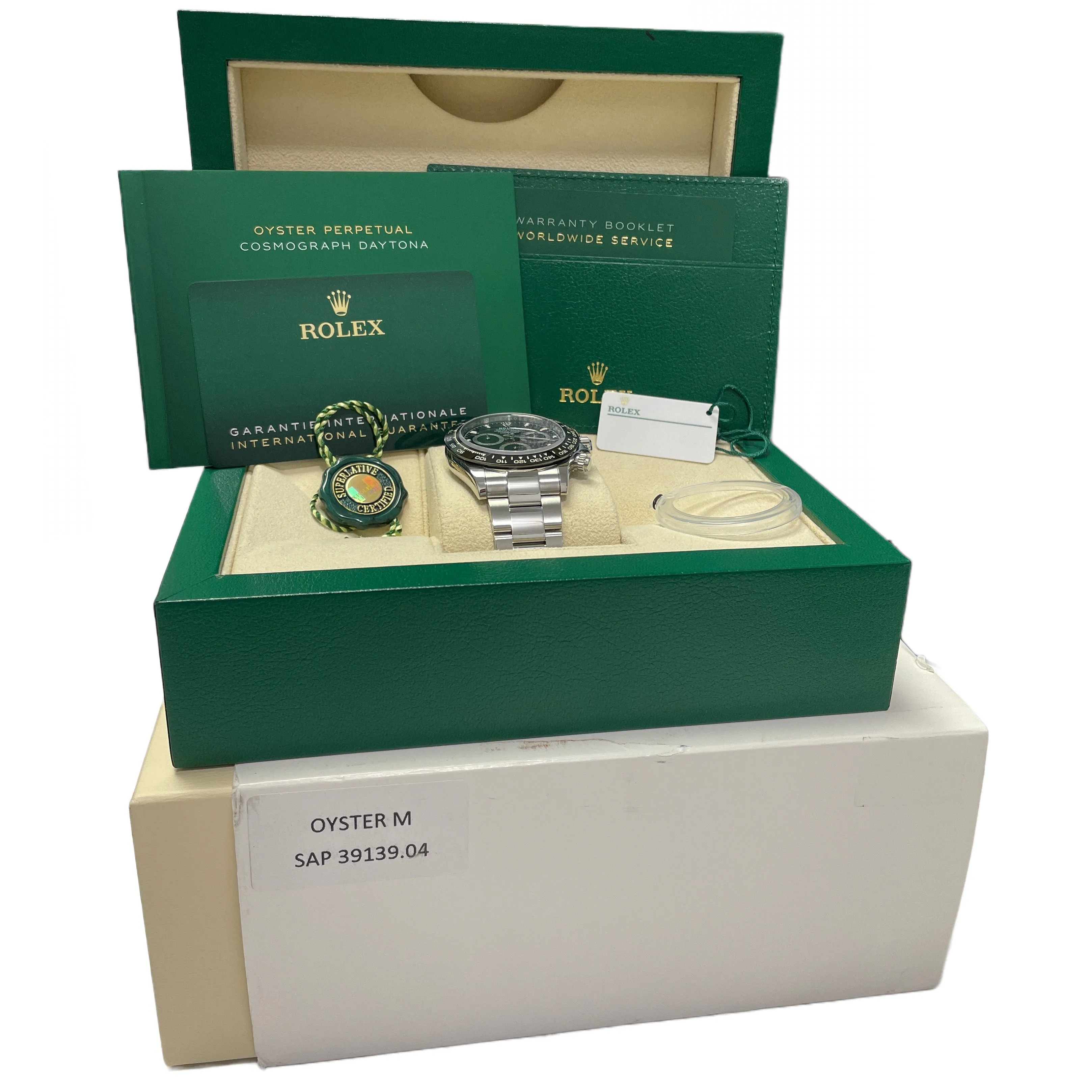 MINT 2023 PAPERS Rolex Daytona Cosmograph Black CERAMIC Steel 116500 LN B P