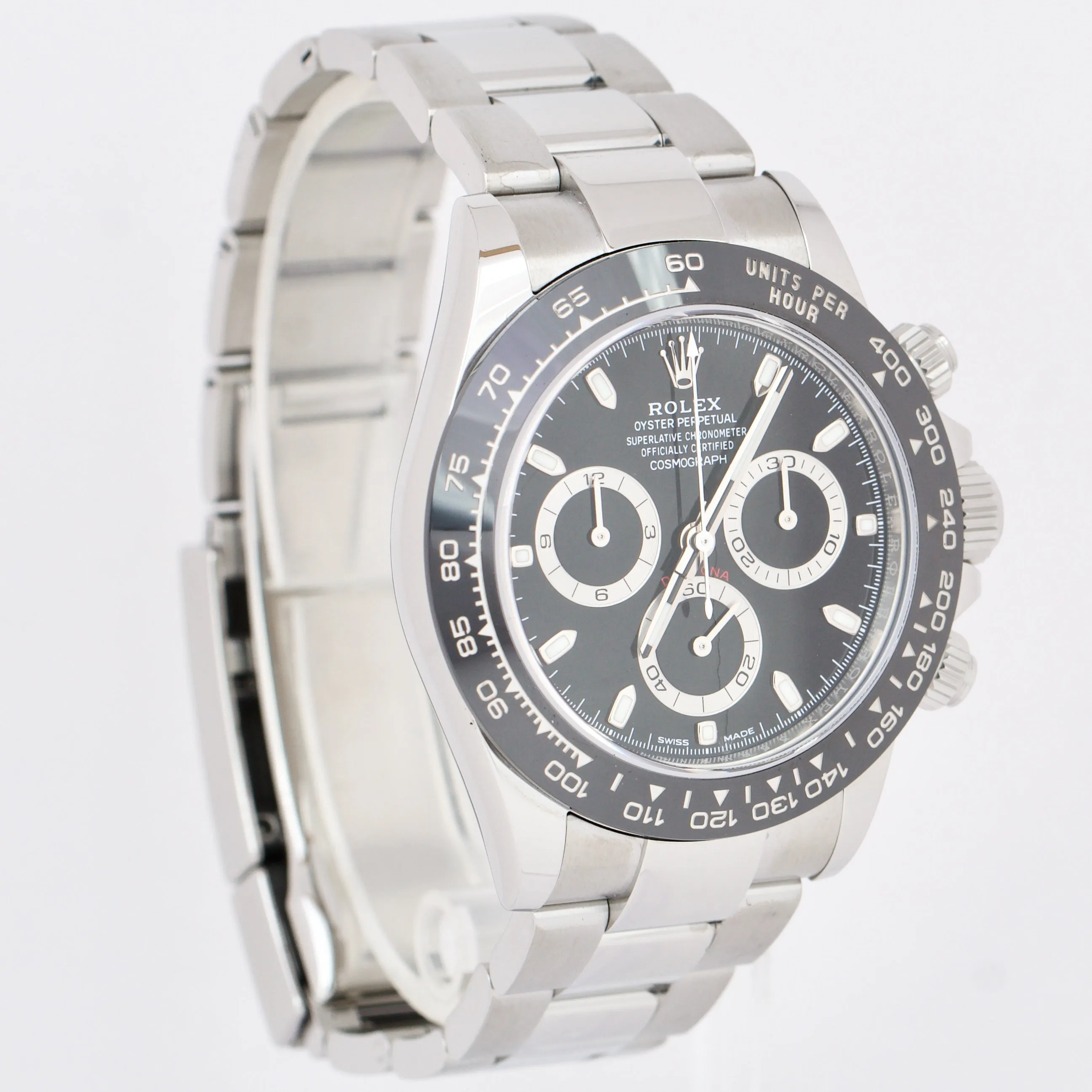 MINT 2023 PAPERS Rolex Daytona Cosmograph Black CERAMIC Steel 116500 LN B P
