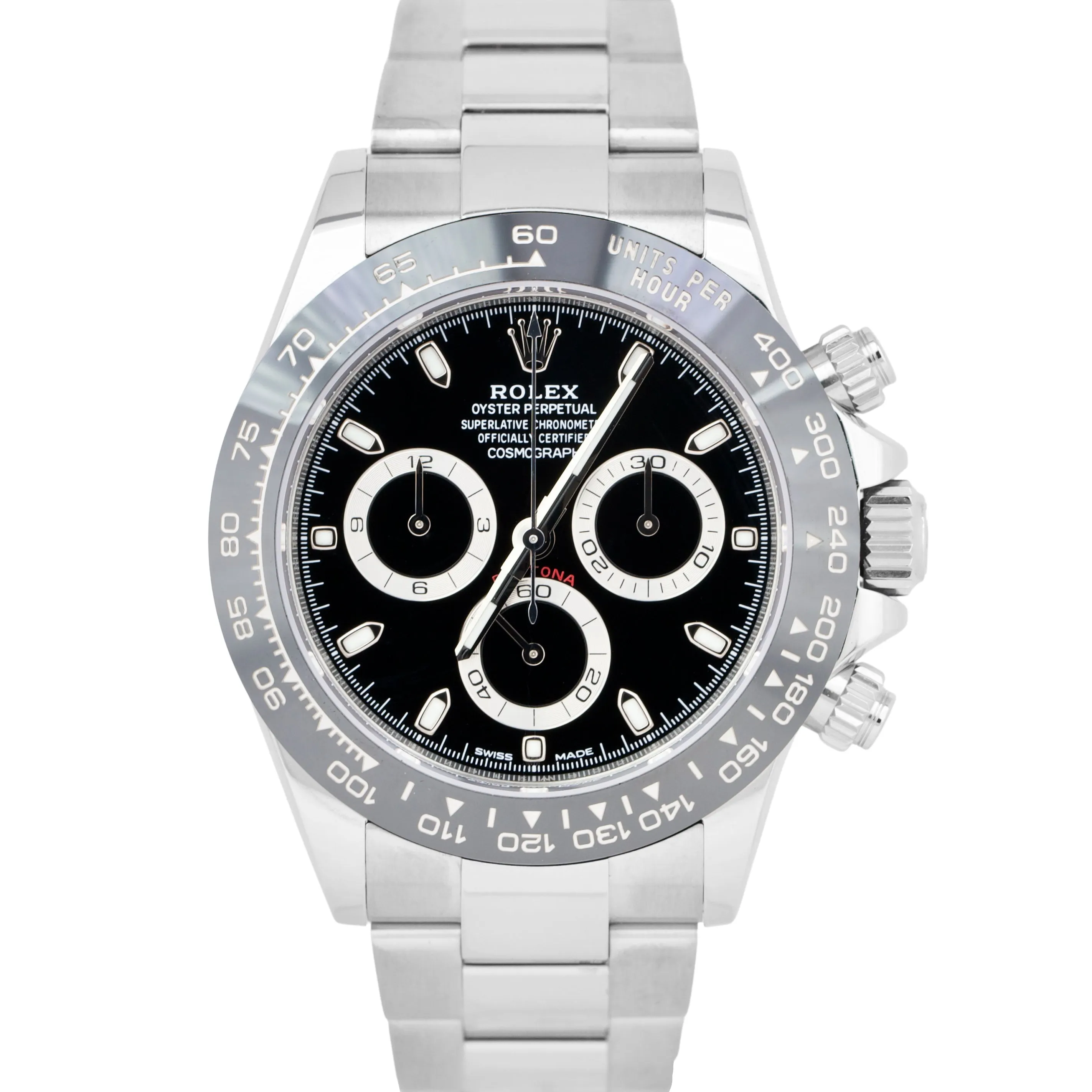 MINT 2023 PAPERS Rolex Daytona Cosmograph Black CERAMIC Steel 116500 LN B P