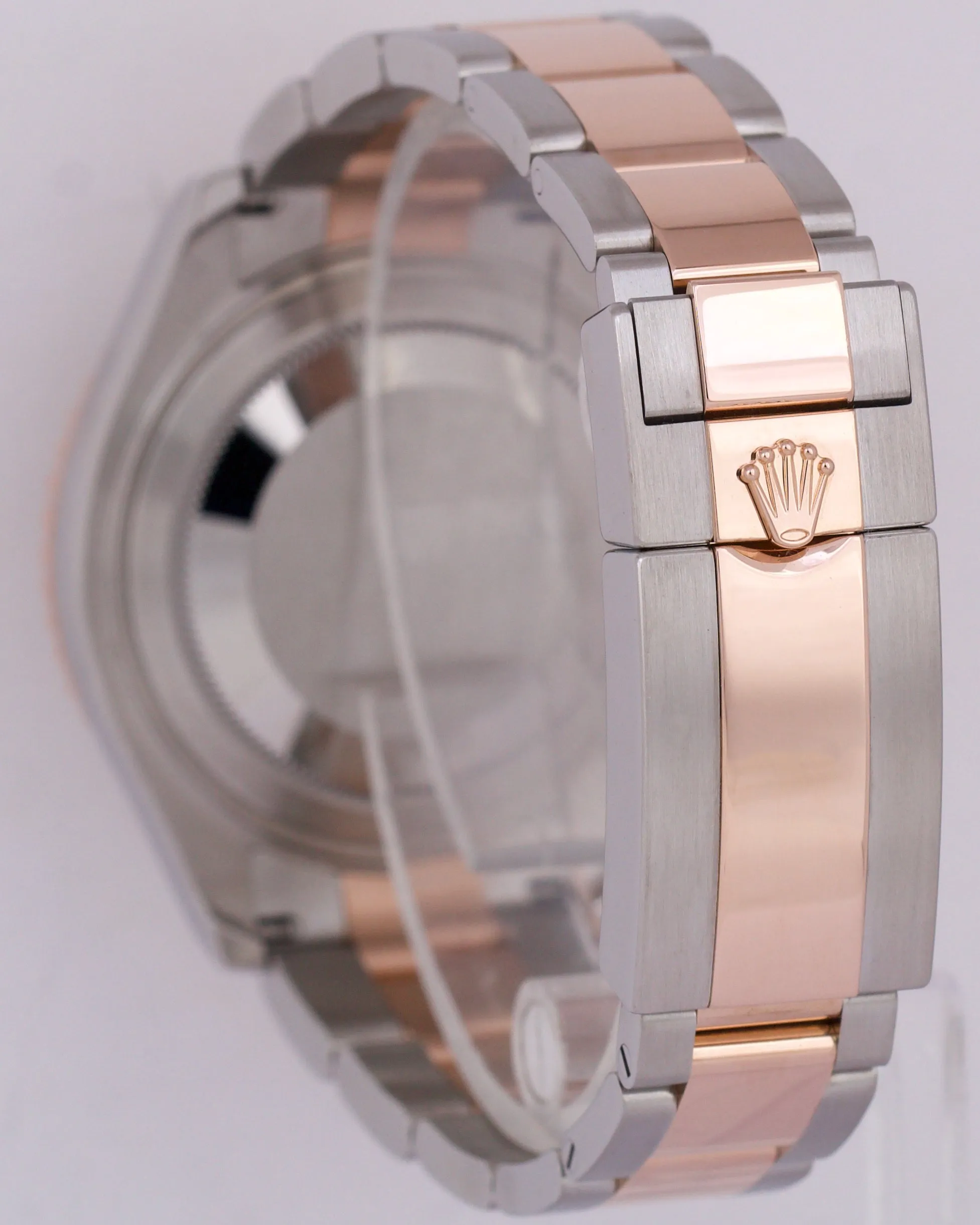 MINT 2023 Rolex Yacht-Master 37mm Two-Tone 18K Rose CHOCOLATE Brown 268621 Watch
