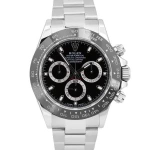 MINT PAPERS Rolex Daytona Cosmograph Black CERAMIC Stainless Steel 116500 LN B P