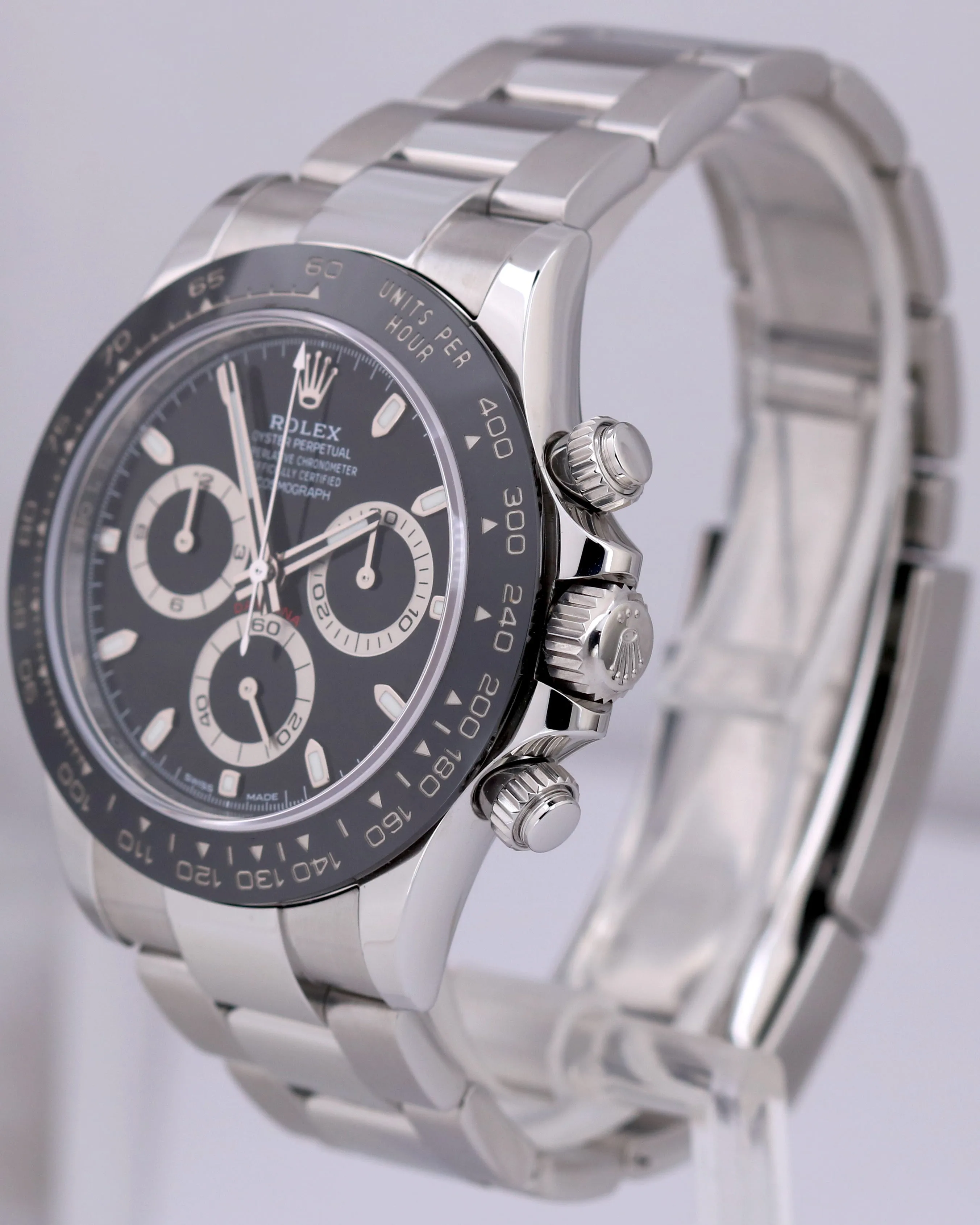 MINT PAPERS Rolex Daytona Cosmograph Black CERAMIC Stainless Steel 116500 LN B P