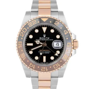 MINT PAPERS Rolex GMT-Master II ROOT-BEER 18K Rose Gold 40mm 126711 CHNR BOX
