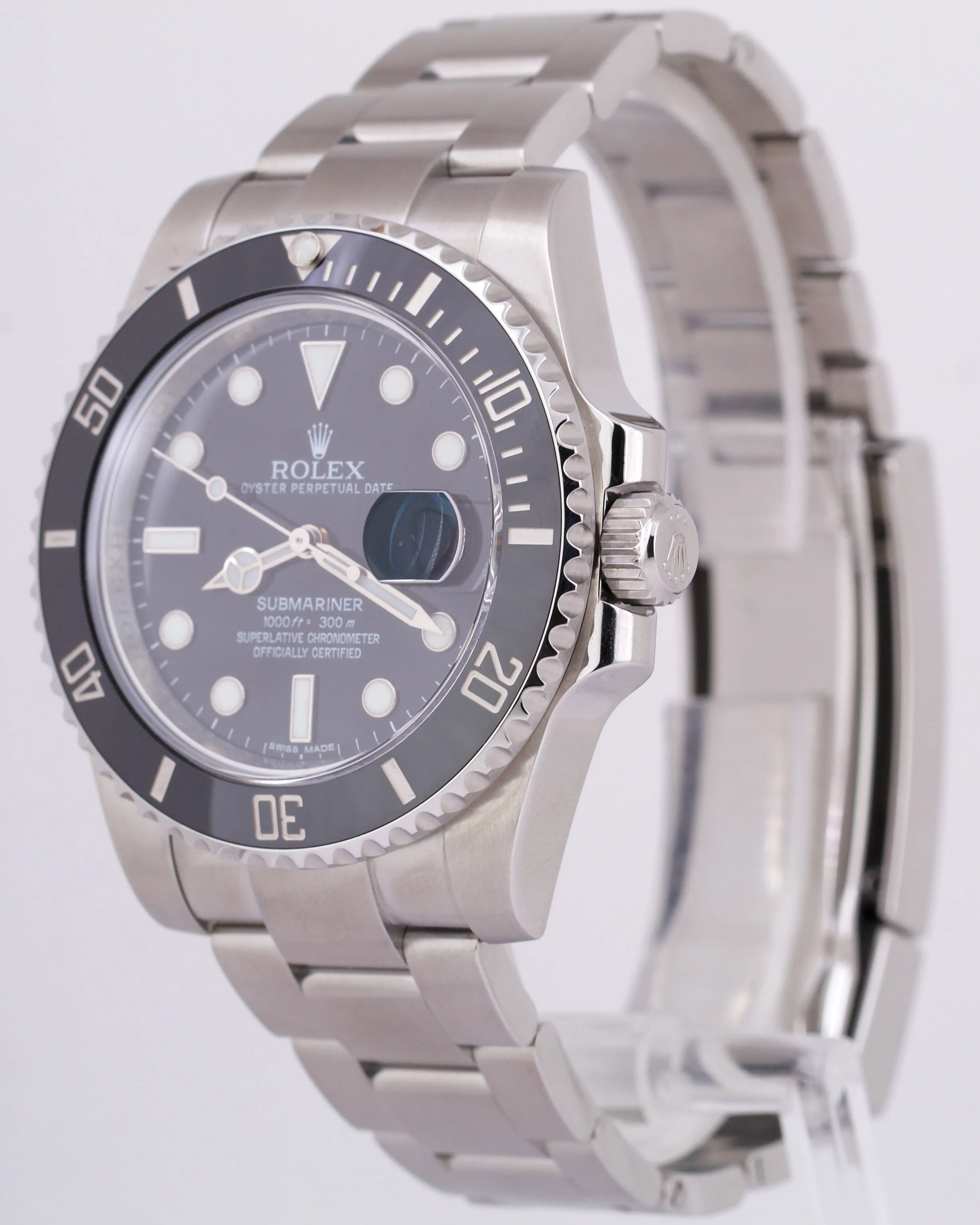 MINT PAPERS Rolex Submariner Date Black Steel Ceramic 40mm 116610 LN Watch BOX