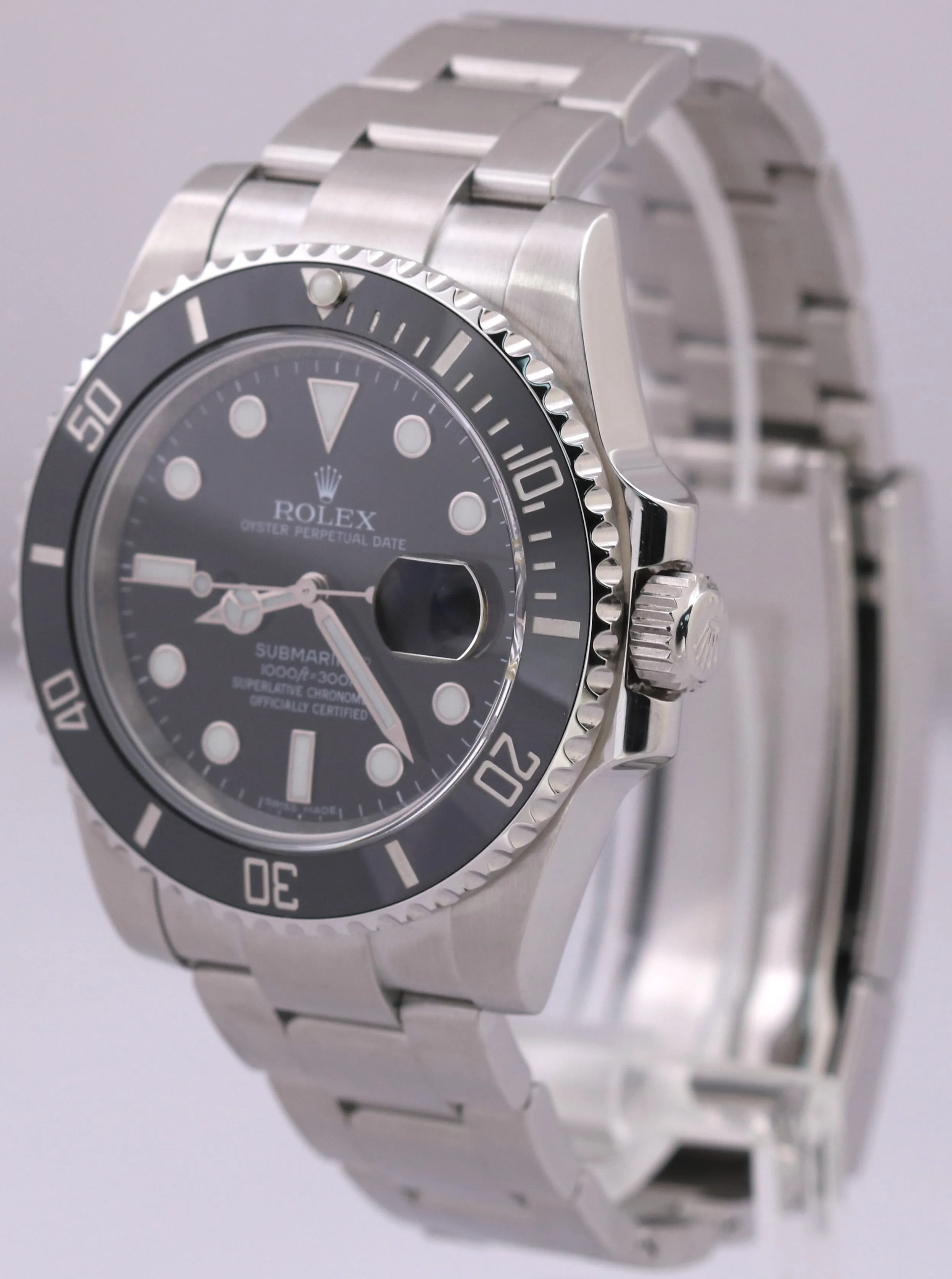 MINT PAPERS Rolex Submariner Date Steel BLACK Ceramic 40mm 116610 LN Watch BOX