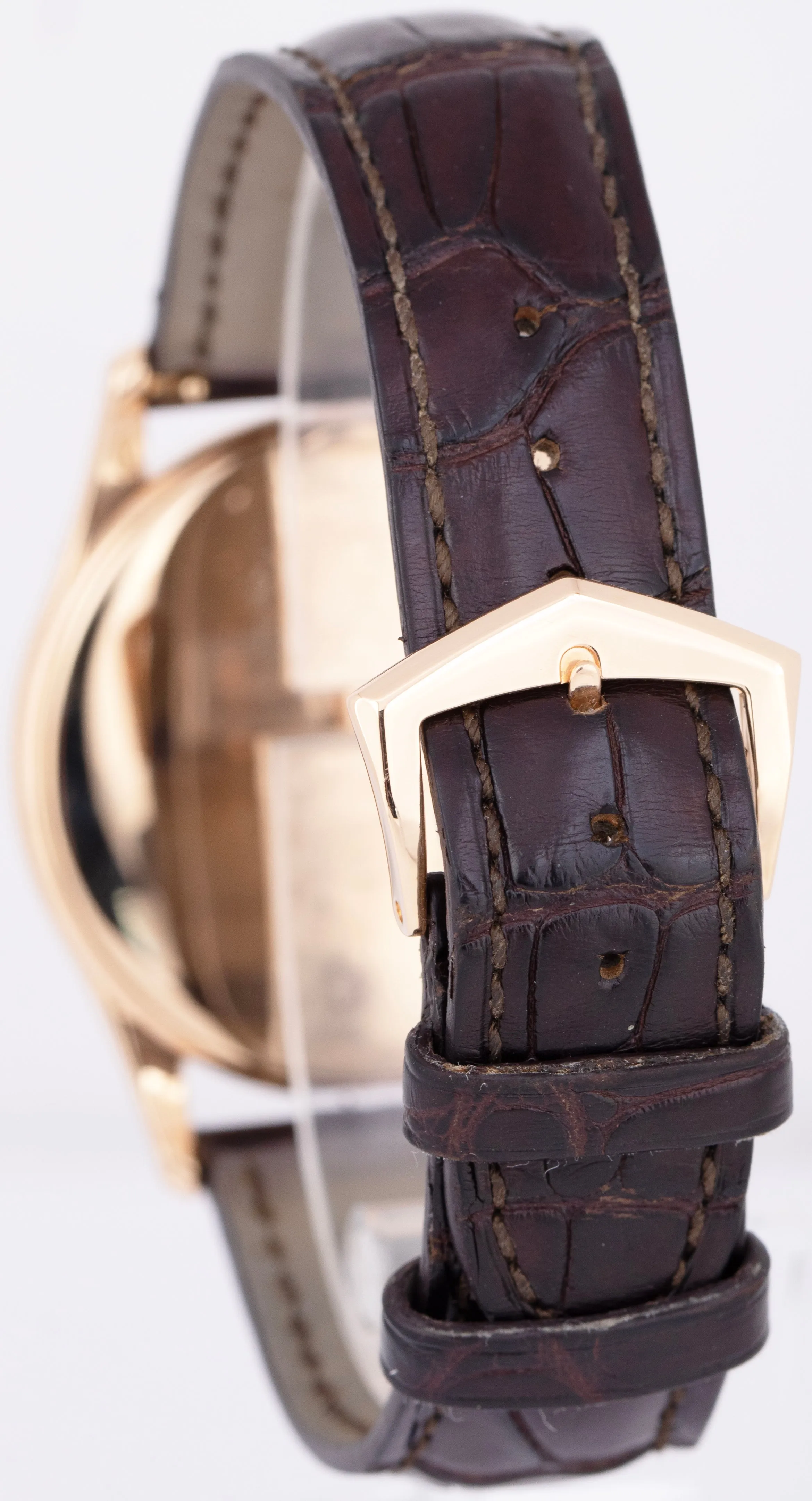 MINT Patek Philippe Calatrava Silver 18K Rose Gold 37mm Automatic Watch 5196R