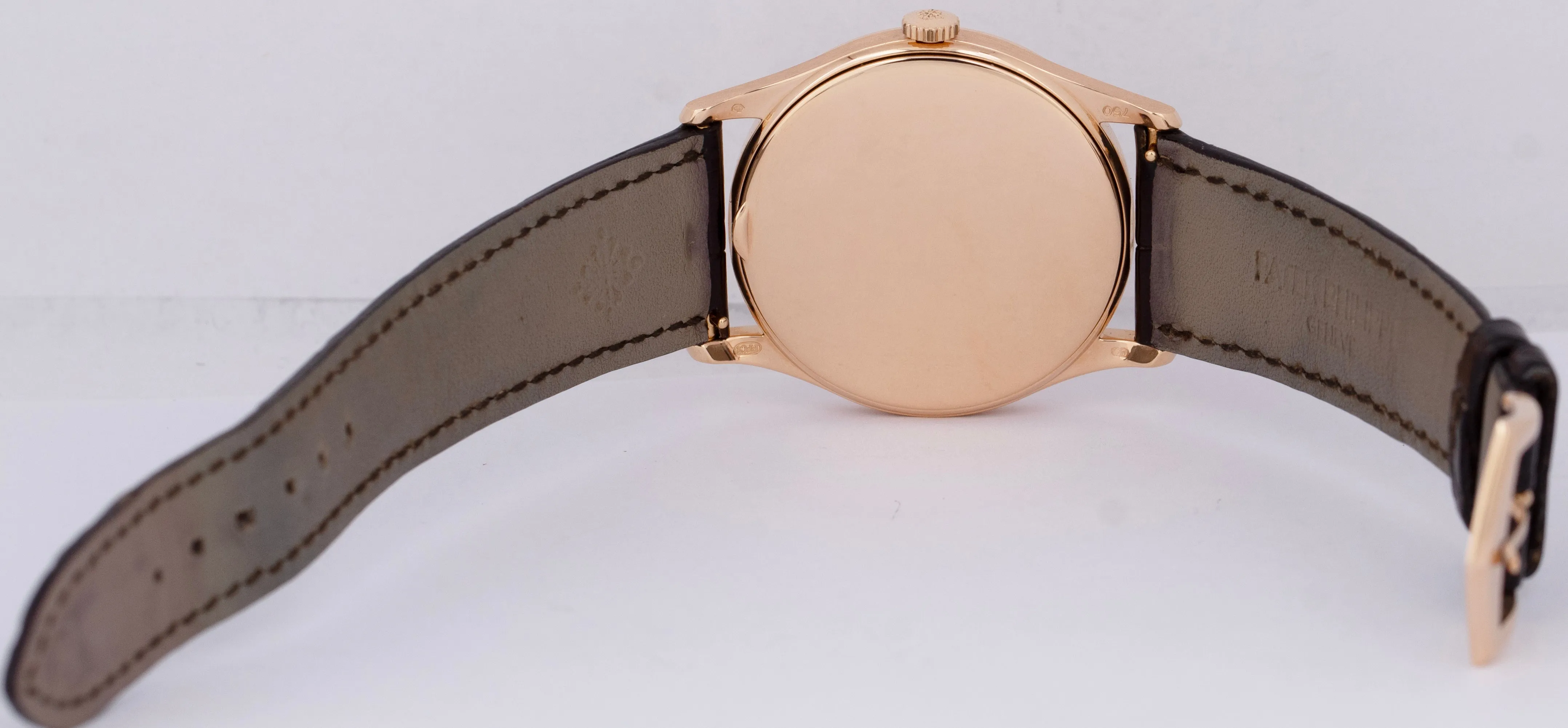 MINT Patek Philippe Calatrava Silver 18K Rose Gold 37mm Automatic Watch 5196R
