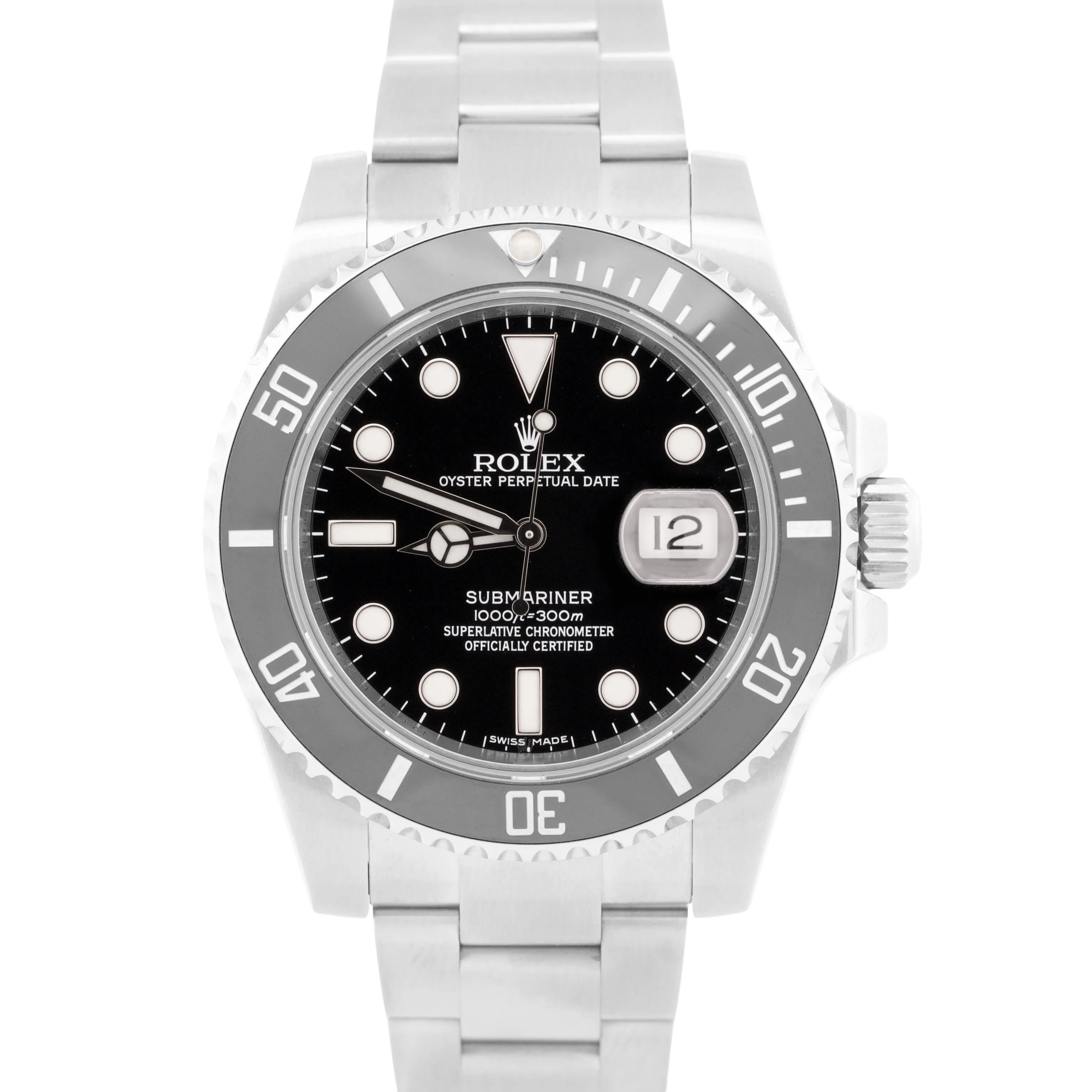 MINT Rolex Submariner Date BLACK Ceramic Stainless 40mm 116610 LN Watch BOX