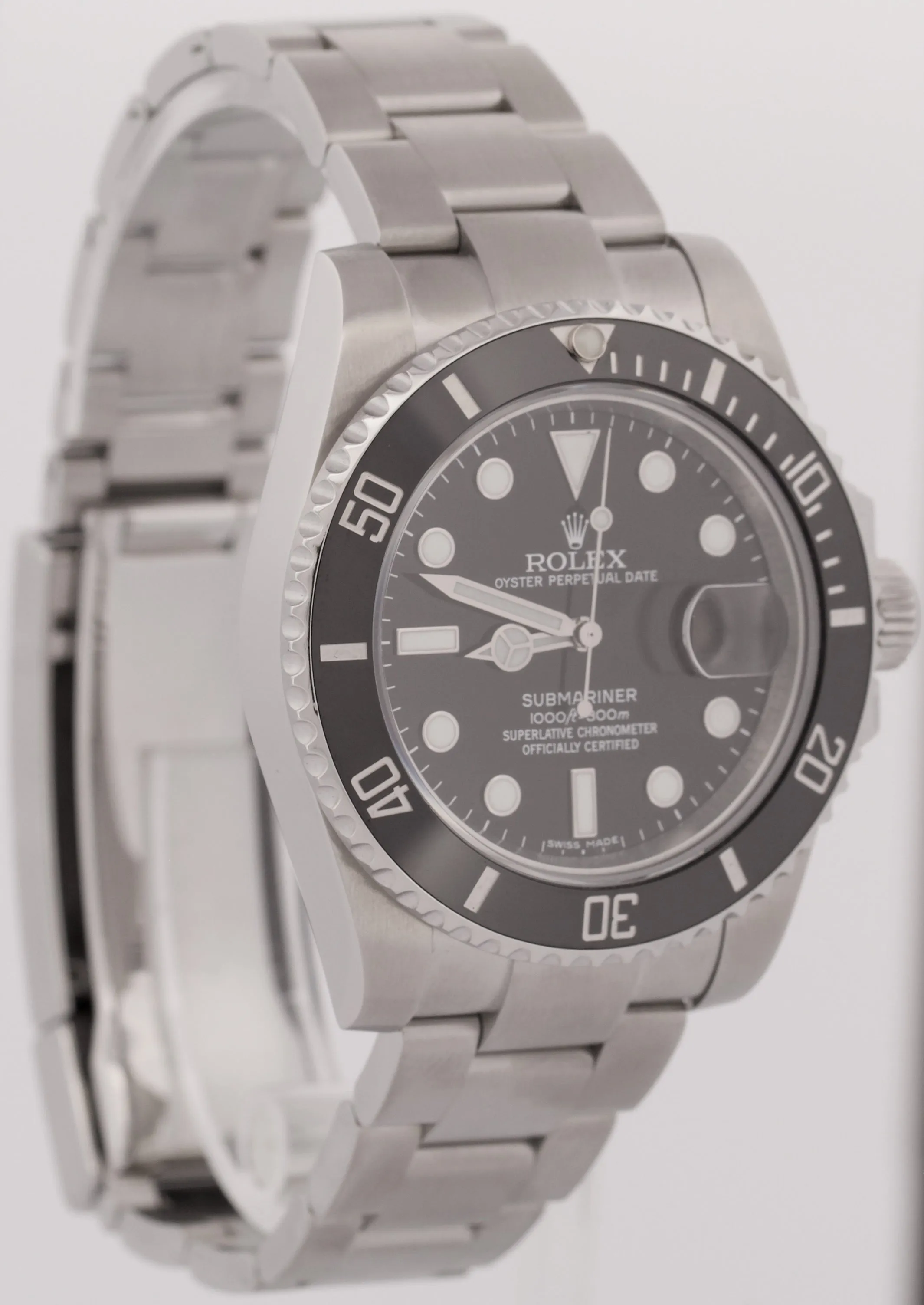 MINT Rolex Submariner Date BLACK Ceramic Stainless 40mm 116610 LN Watch BOX