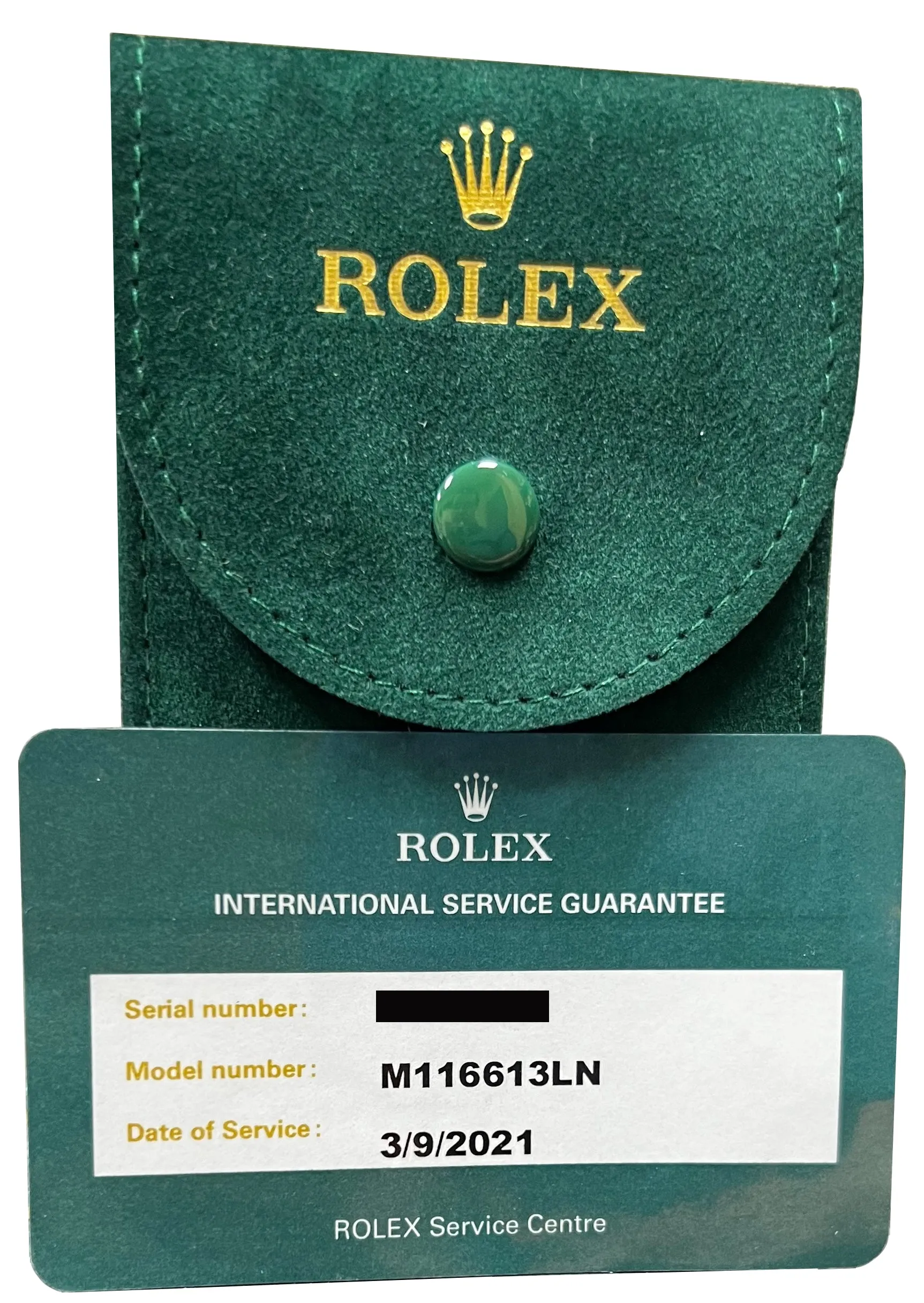 MINT Rolex Submariner Date Ceramic Two-Tone Gold Black Dive Watch 116613 LN