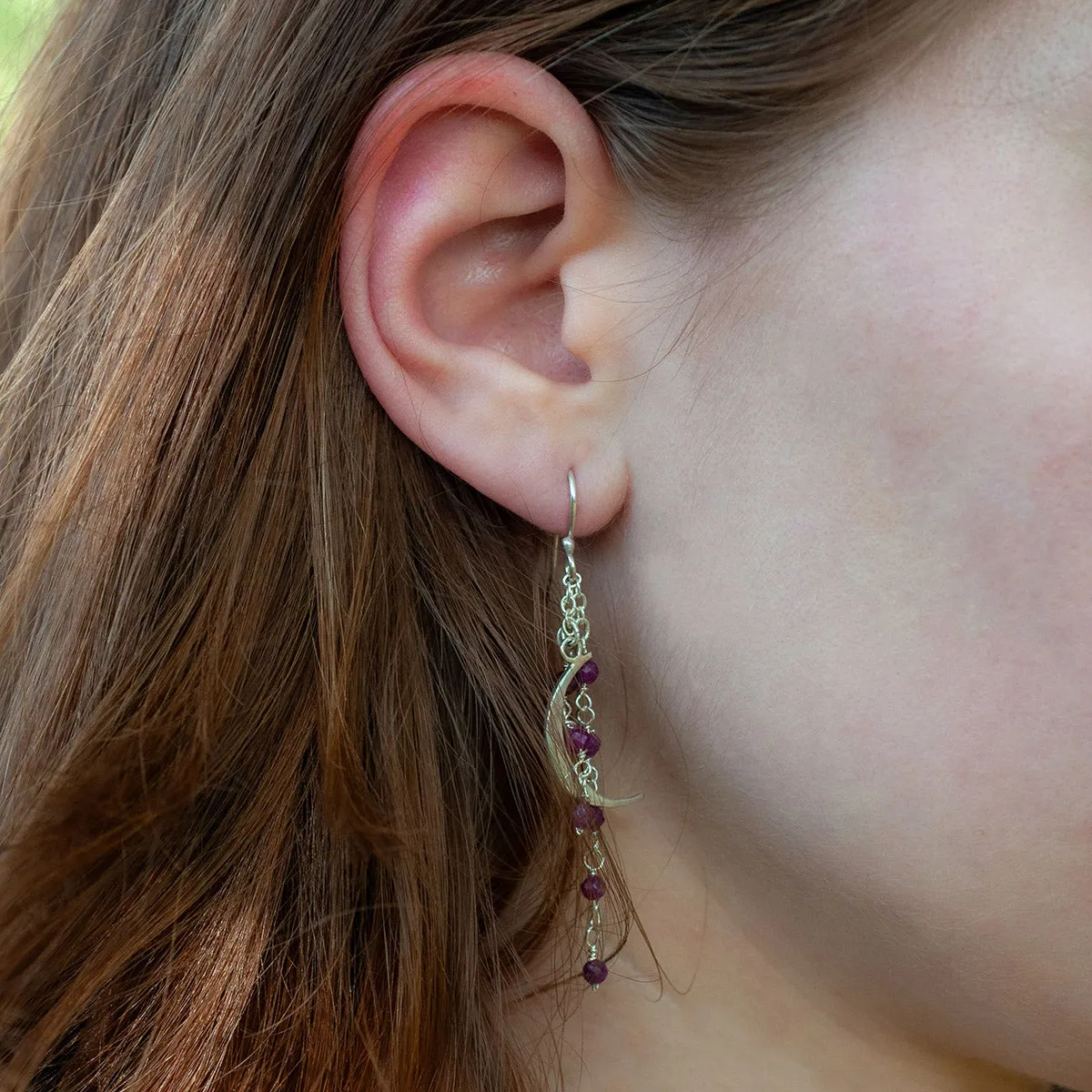 Moon Beam Earrings - SAMPLE