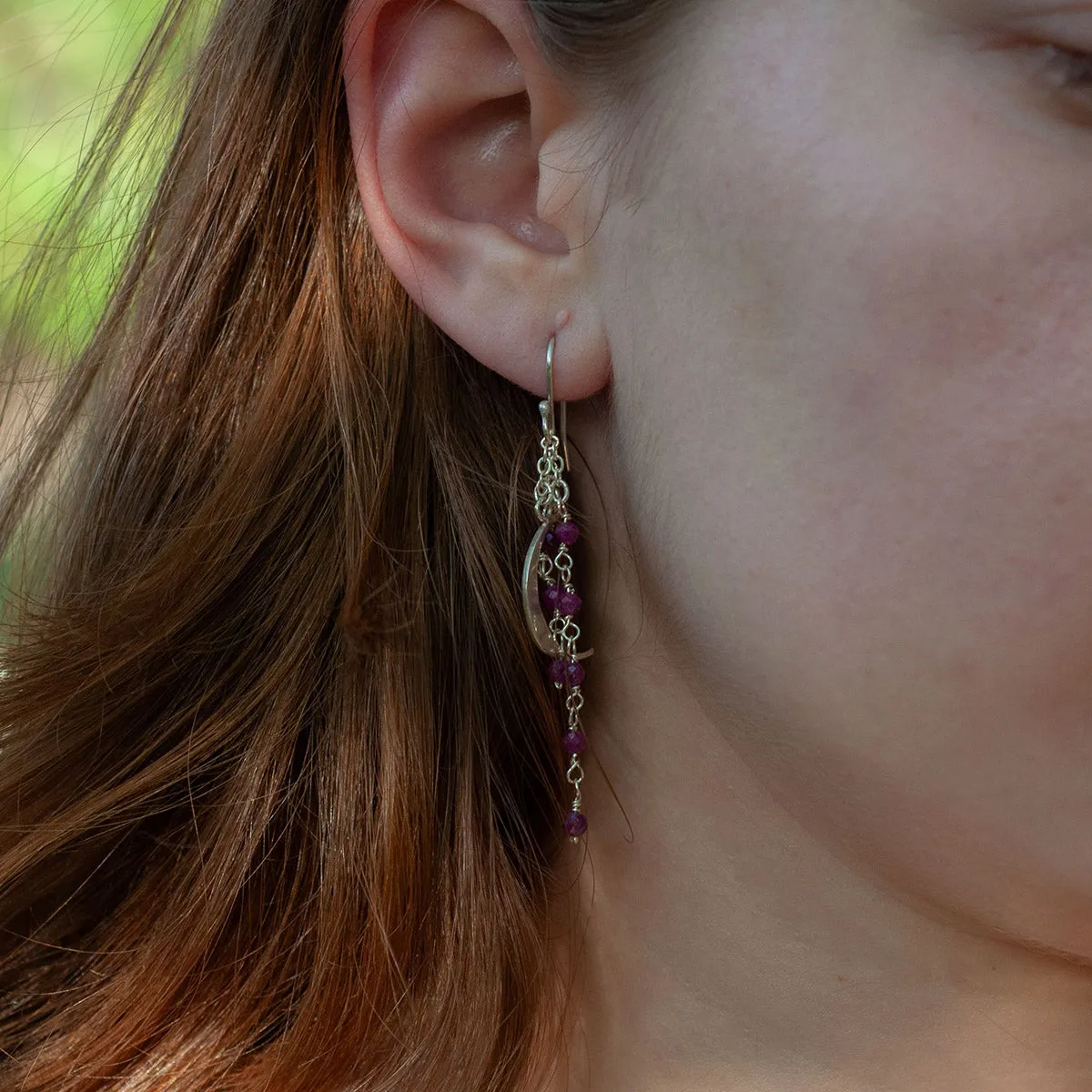 Moon Beam Earrings - SAMPLE